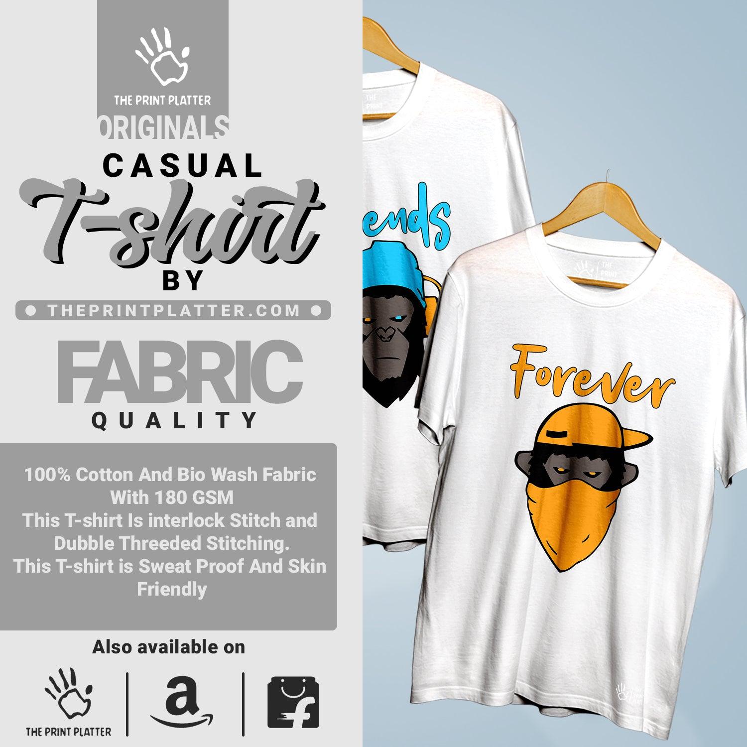 Best Friends Forever Cotton Bio Wash 180gsm T-shirt | 3Combo-FriendshipDay-4-BFF