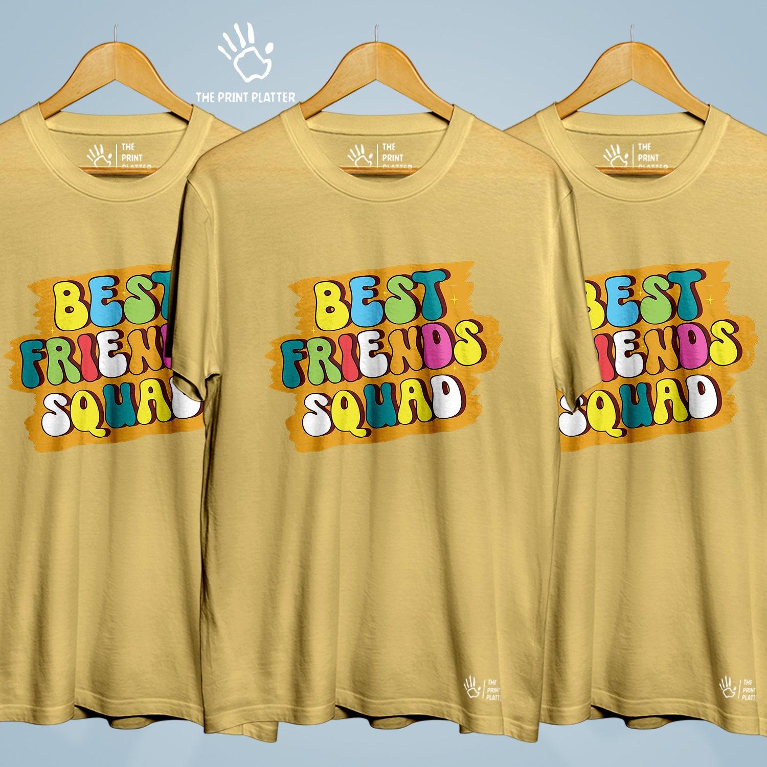 Best Friends Squad Cotton Bio Wash 180gsm T-shirt | 3Combo-FriendshipDay-5-BFS