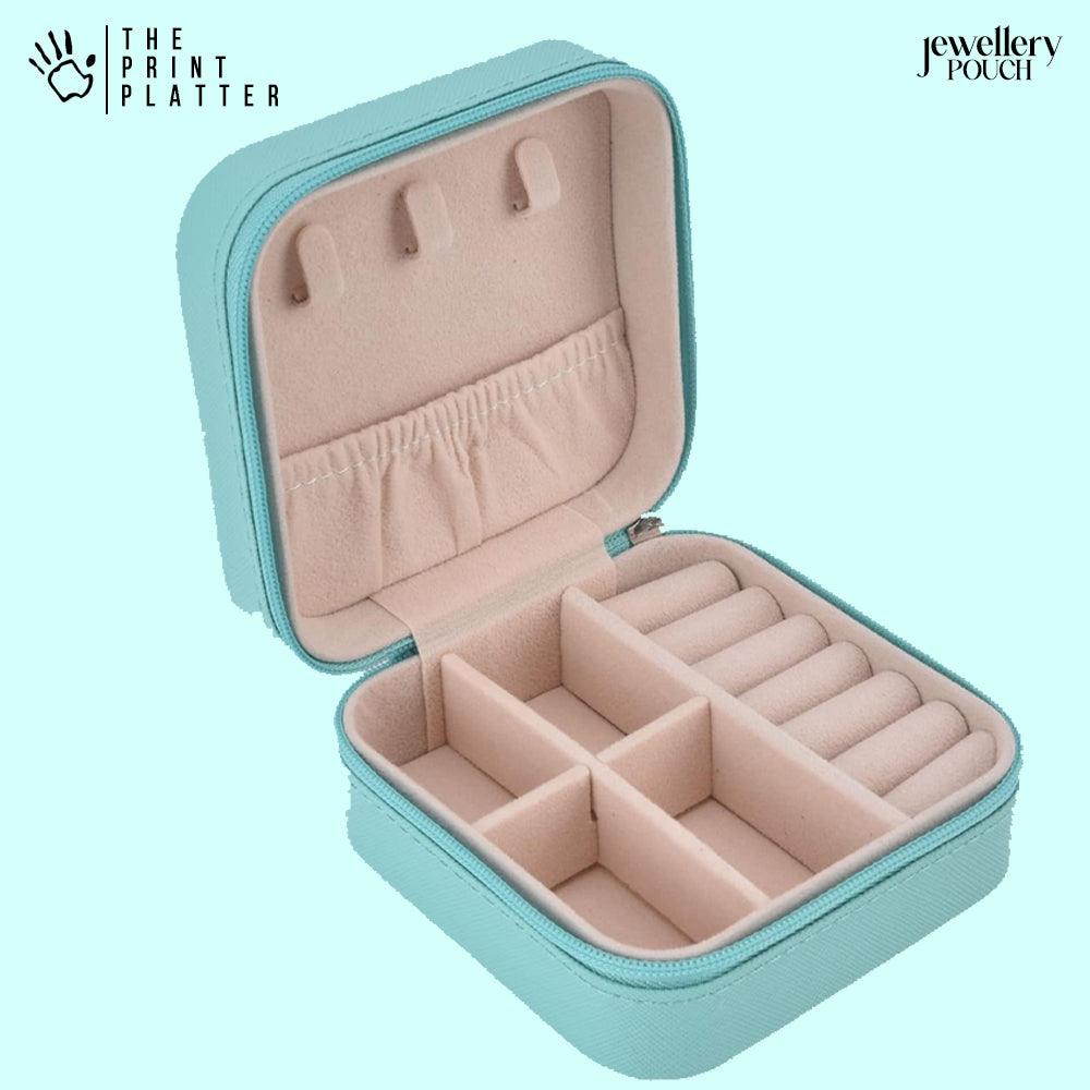 YouAreSoLoved Jewellery Organiser PU Leather Zipper Portable Box Case |JB-115