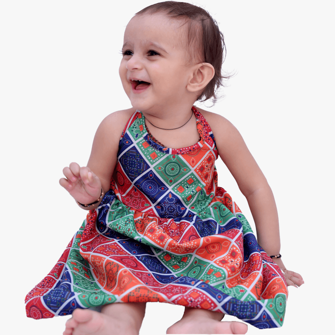 Navratri Printed Baby Dress