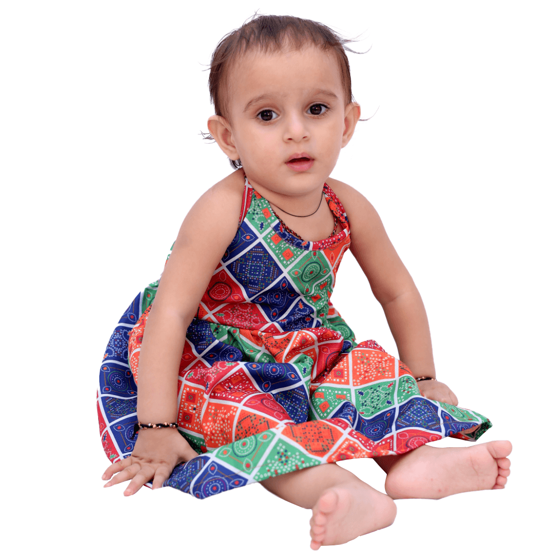 Navratri Printed Baby Dress