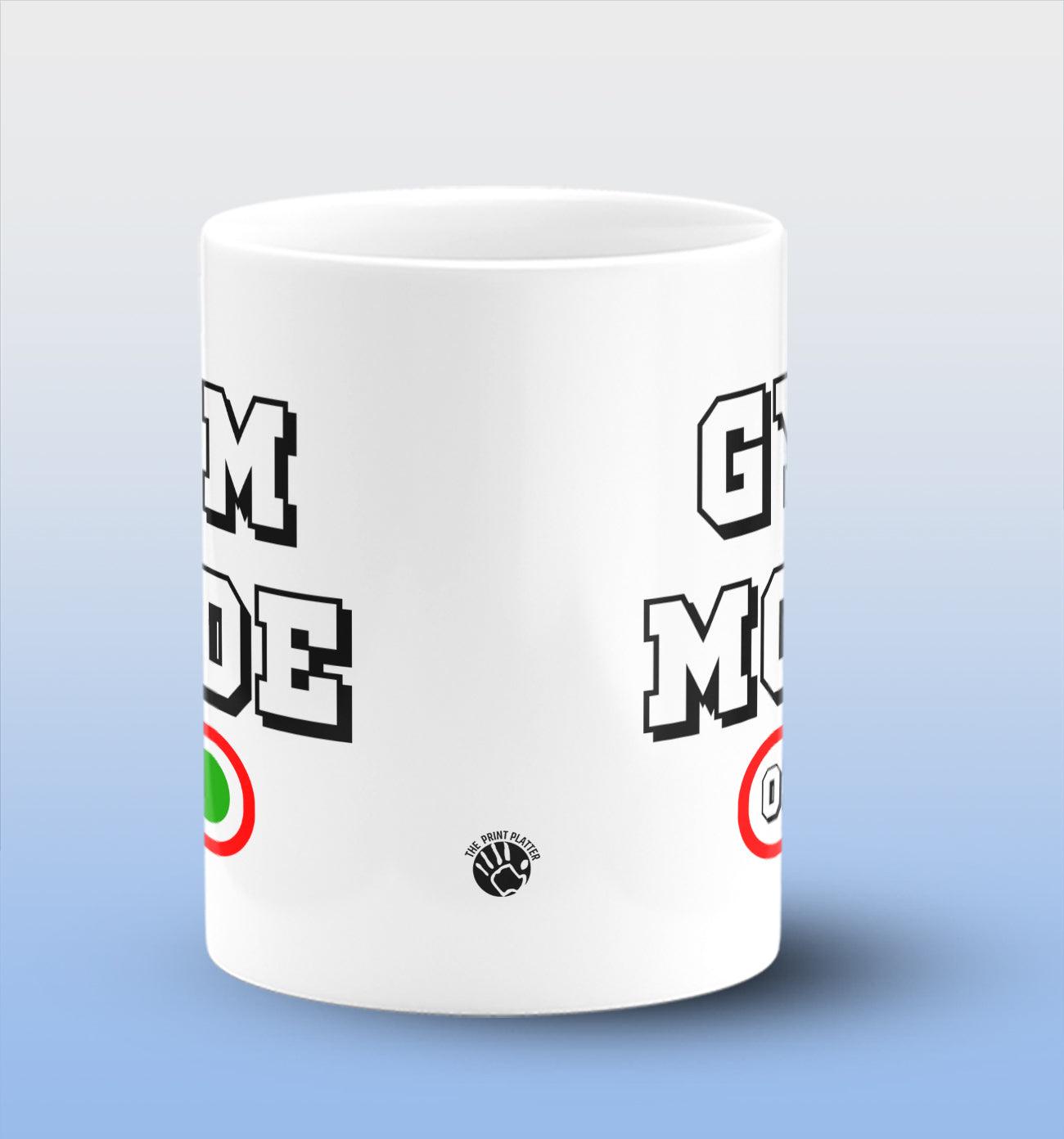 Gym Mode On White Cermic Coffee Mug 330 ml, Microwave & Dishwasher Safe| CM-R33