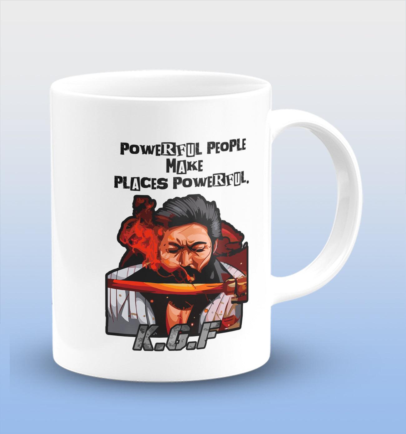 Powerful People Make Places Powerful White Cermic Coffee Mug 330 ml, Microwave & Dishwasher Safe| CM-R58