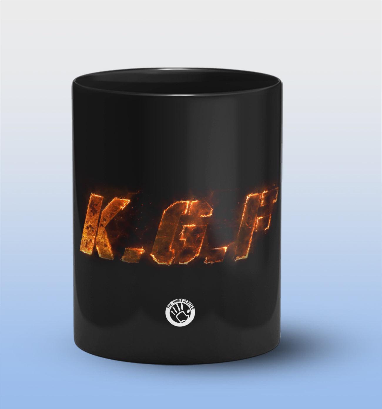 KGF Full Black Cermic Coffee Mug 330 ml, Microwave & Dishwasher Safe| CM-R60