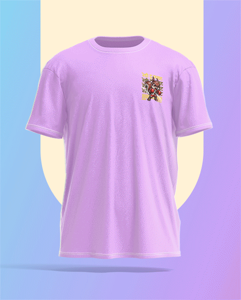 READY TO FIGHT OVERSIZED T-SHIRT FOR UNISEX BIO WASH 117