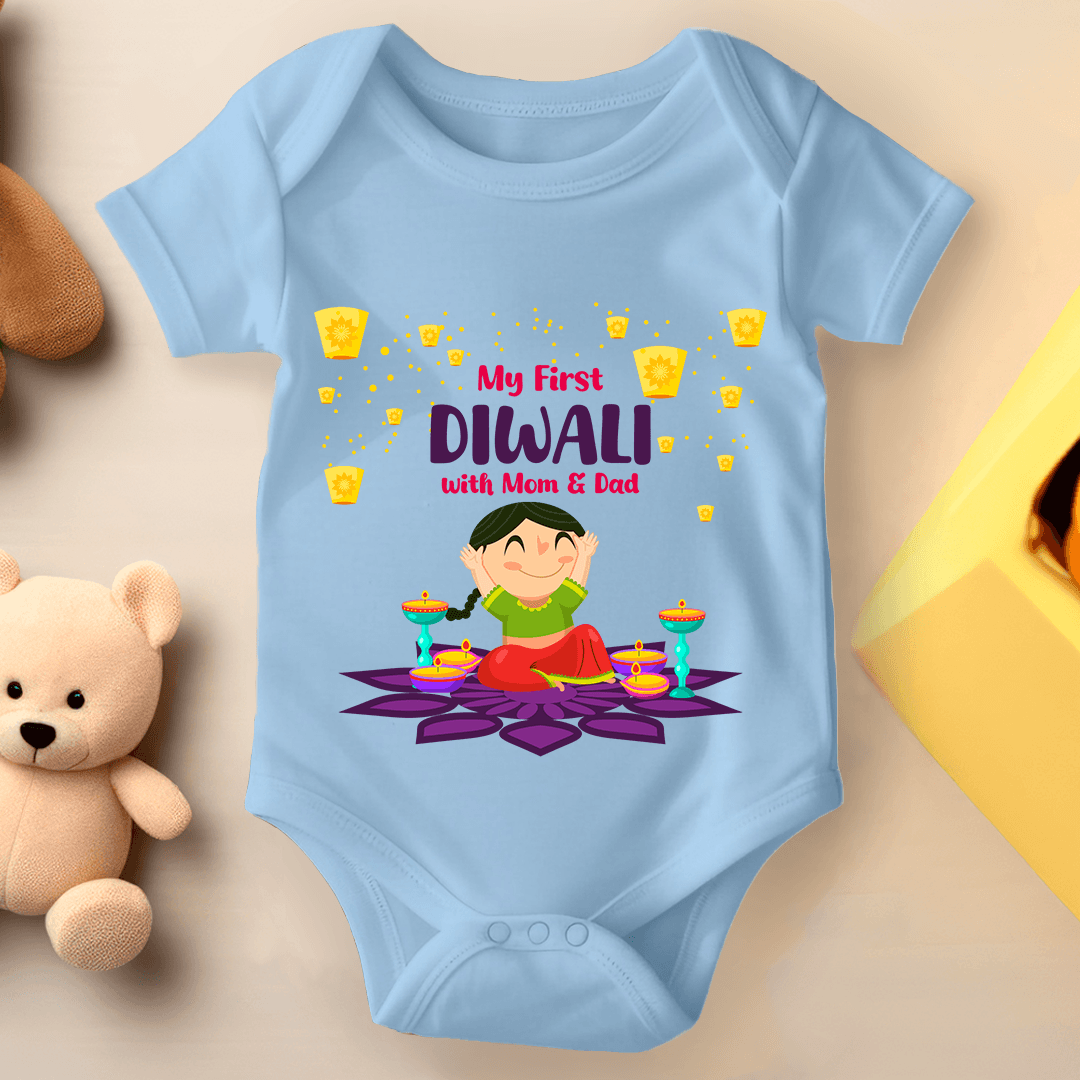Diwali Baby Romper My First Diwali