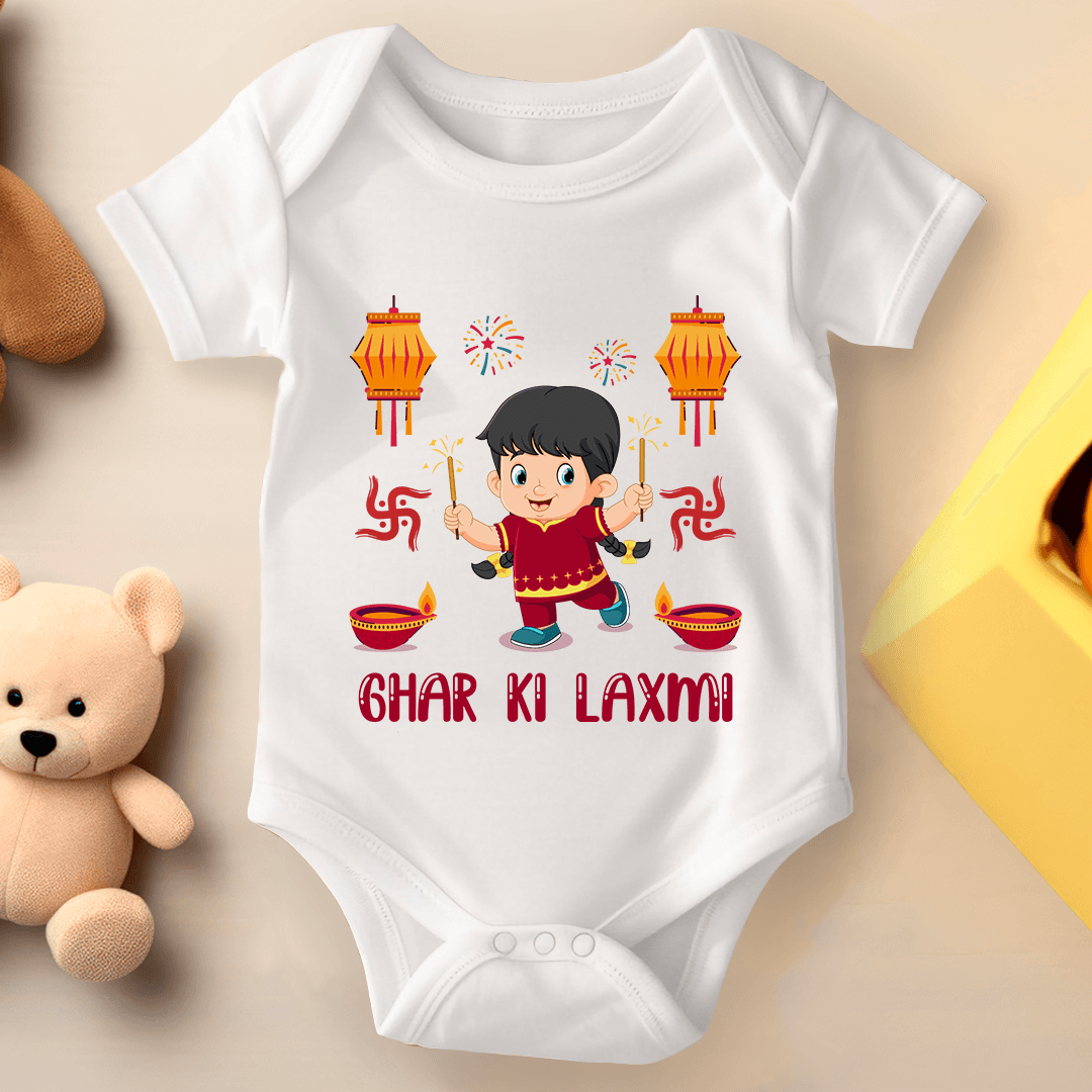 Diwali Baby Romper Ghar Ki Laxmi 2