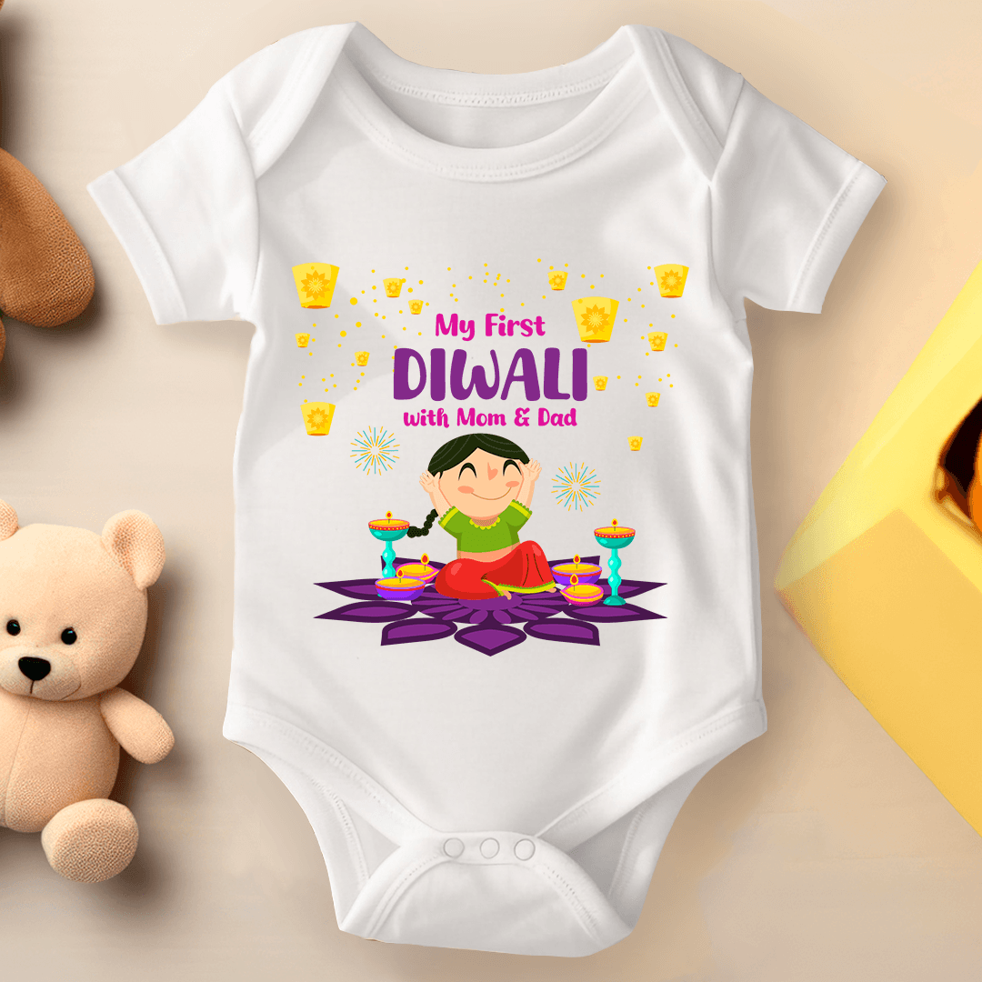Diwali Baby Romper My First Diwali