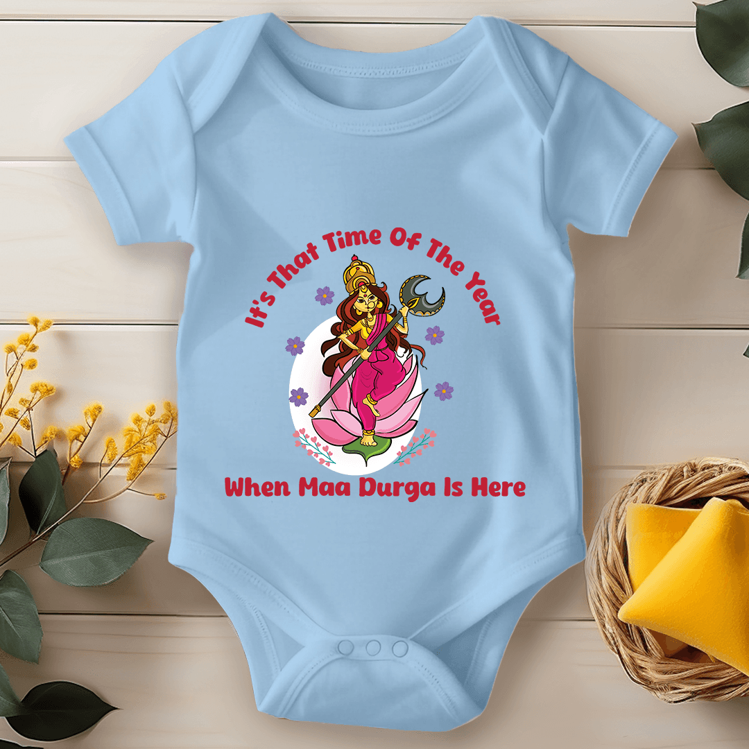 Durga Pooja Baby Romper - When Maa Durga Is Here