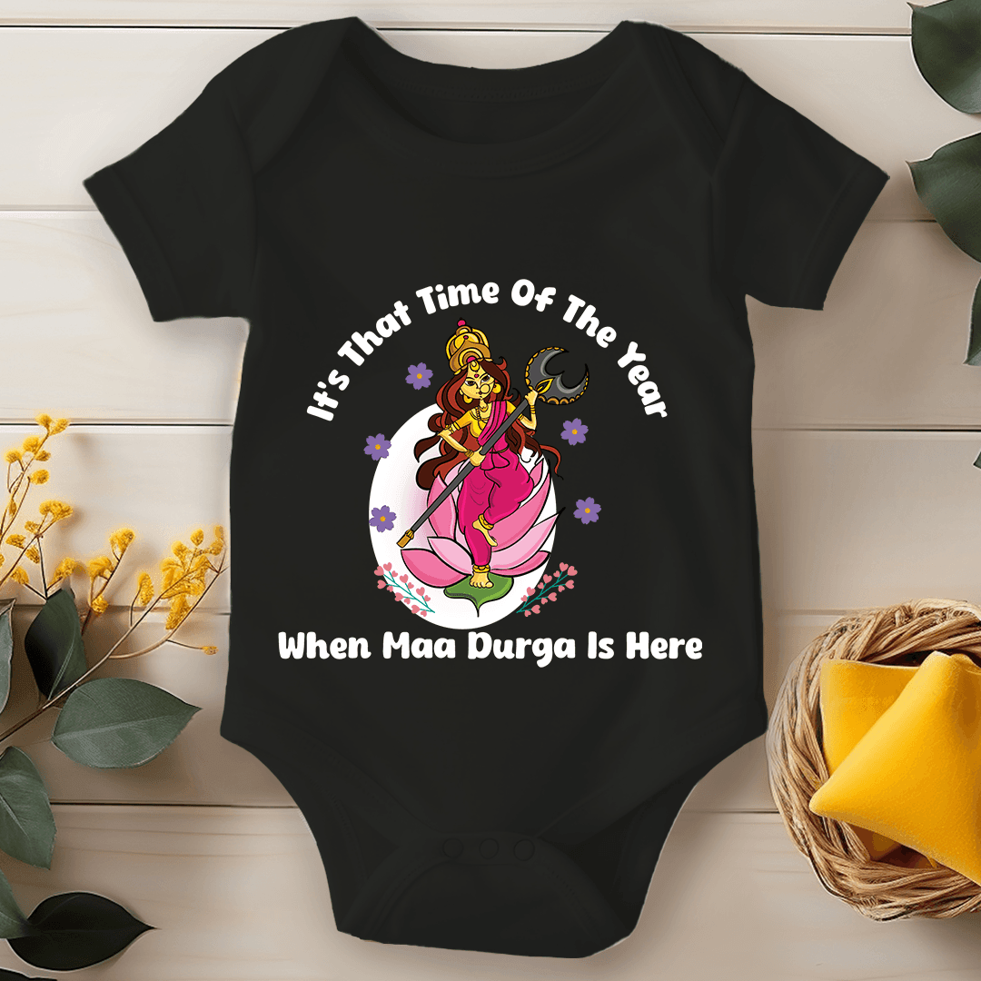 Durga Pooja Baby Romper - When Maa Durga Is Here