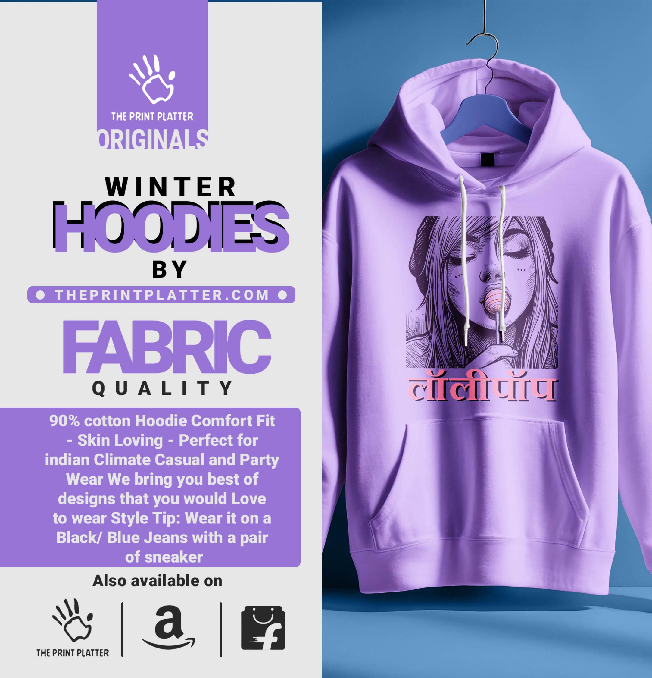 GIRL WITH LOLIPOP HOODIE UNISEX CASUAL WEAR | 69