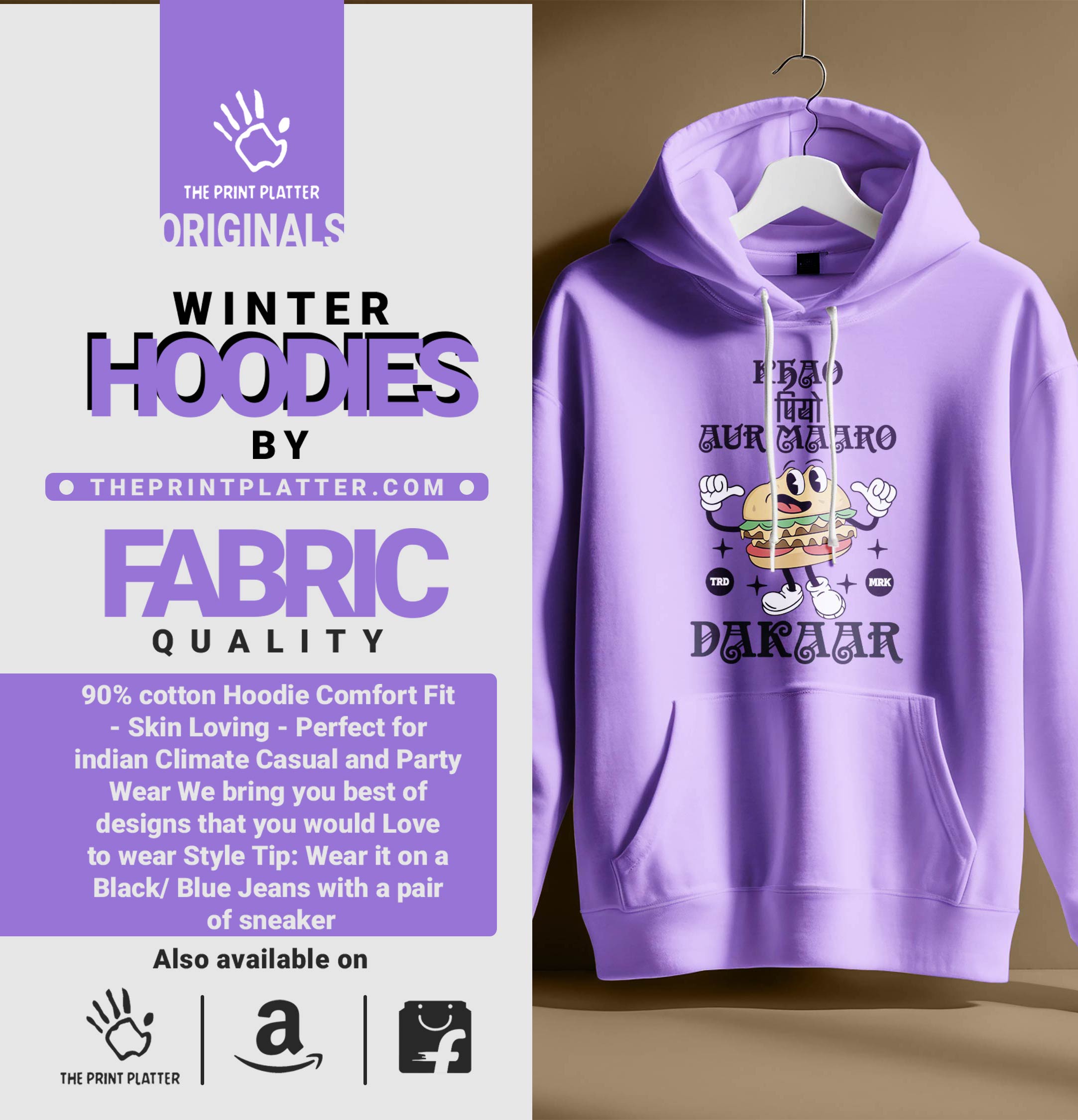 KHAO PIYO HOODIE UNISEX CASUAL WEAR | 73