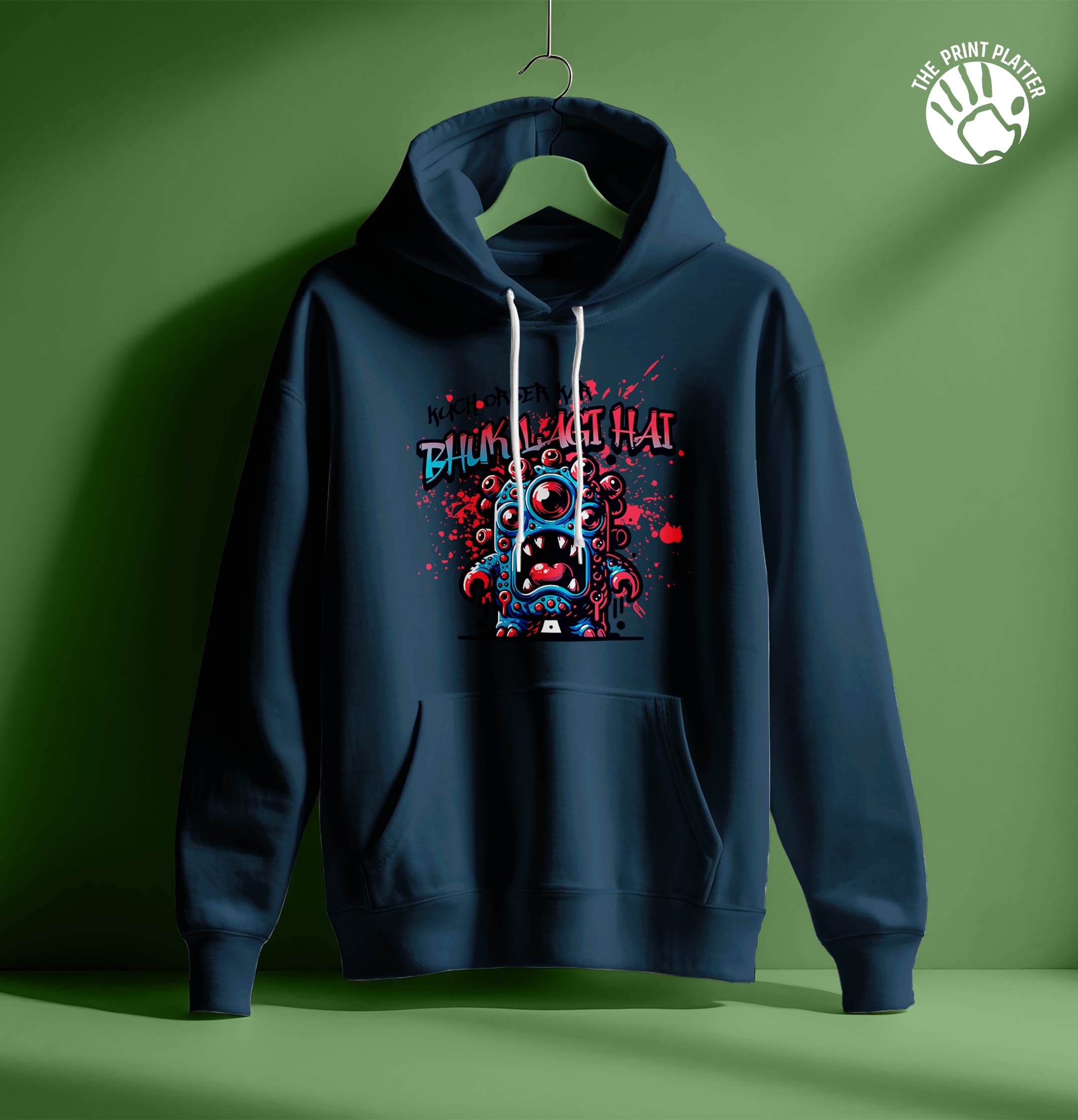 BHOOKH LAGI HAI HOODIE UNISEX CASUAL WEAR | 81