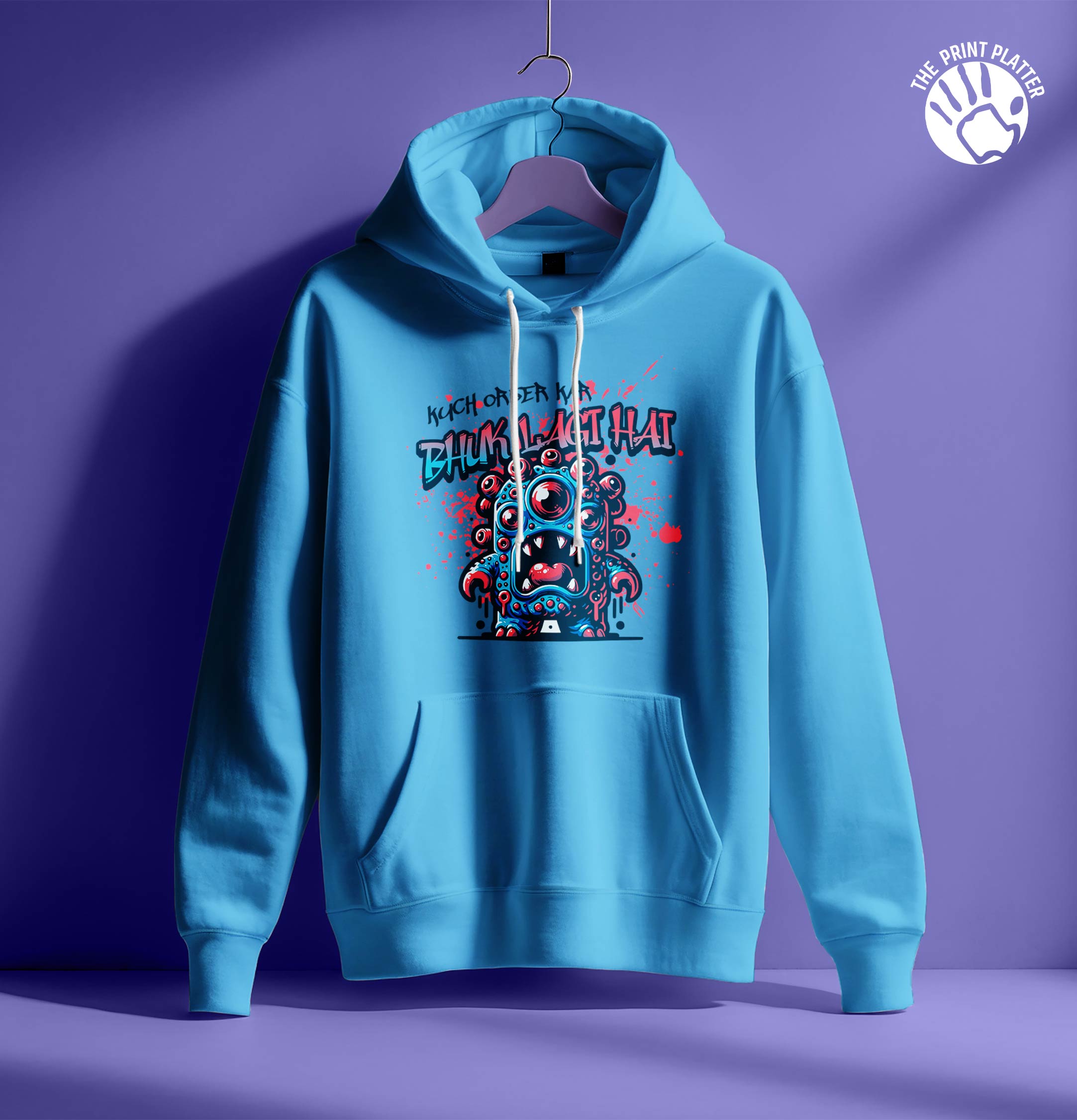 BHOOKH LAGI HAI HOODIE UNISEX CASUAL WEAR | 81