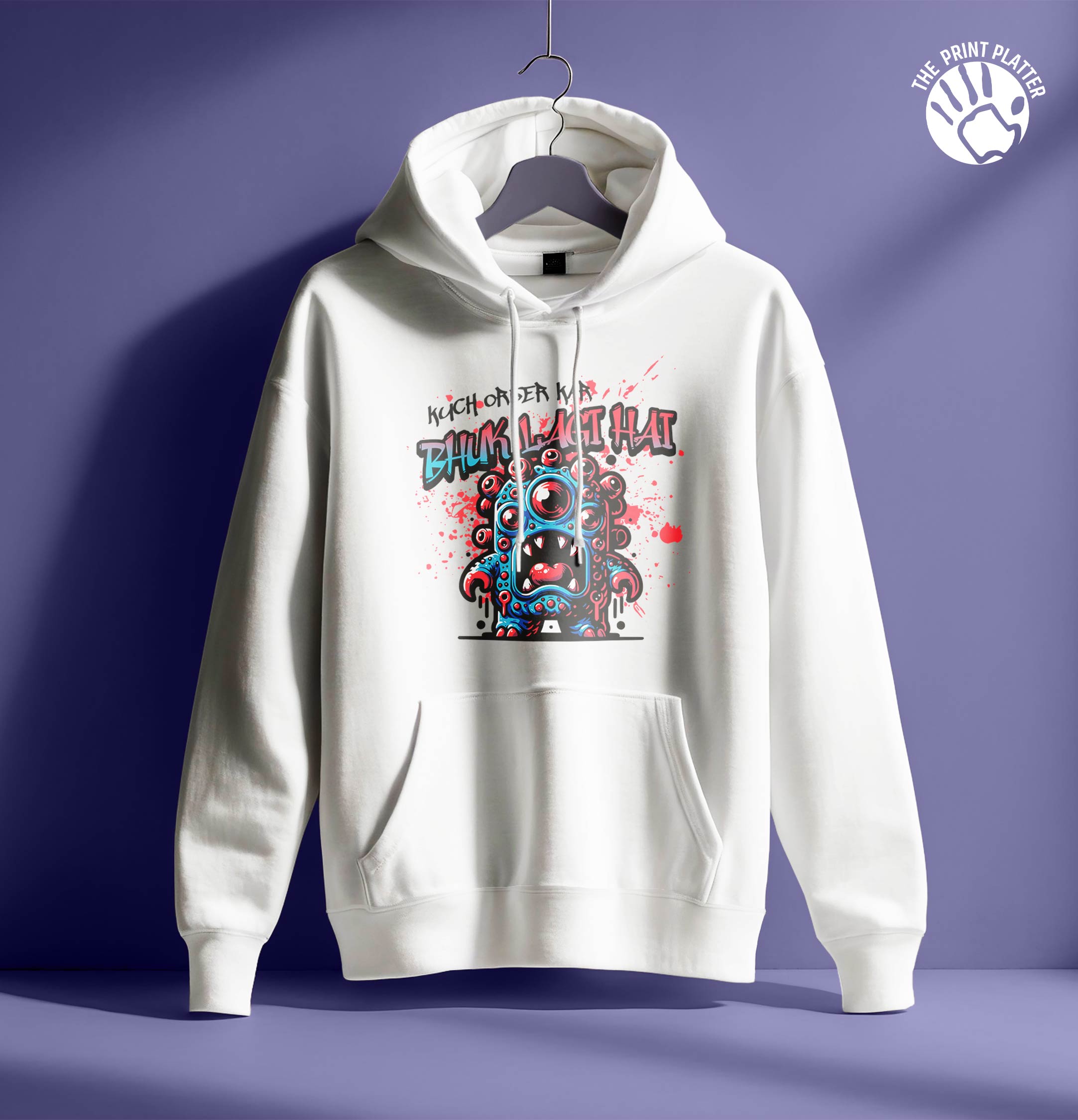 BHOOKH LAGI HAI HOODIE UNISEX CASUAL WEAR | 81