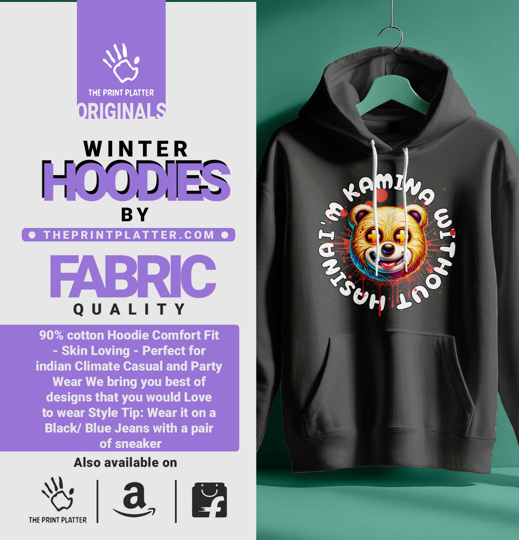 I'M KAMINA  HOODIE UNISEX CASUAL WEAR | 89