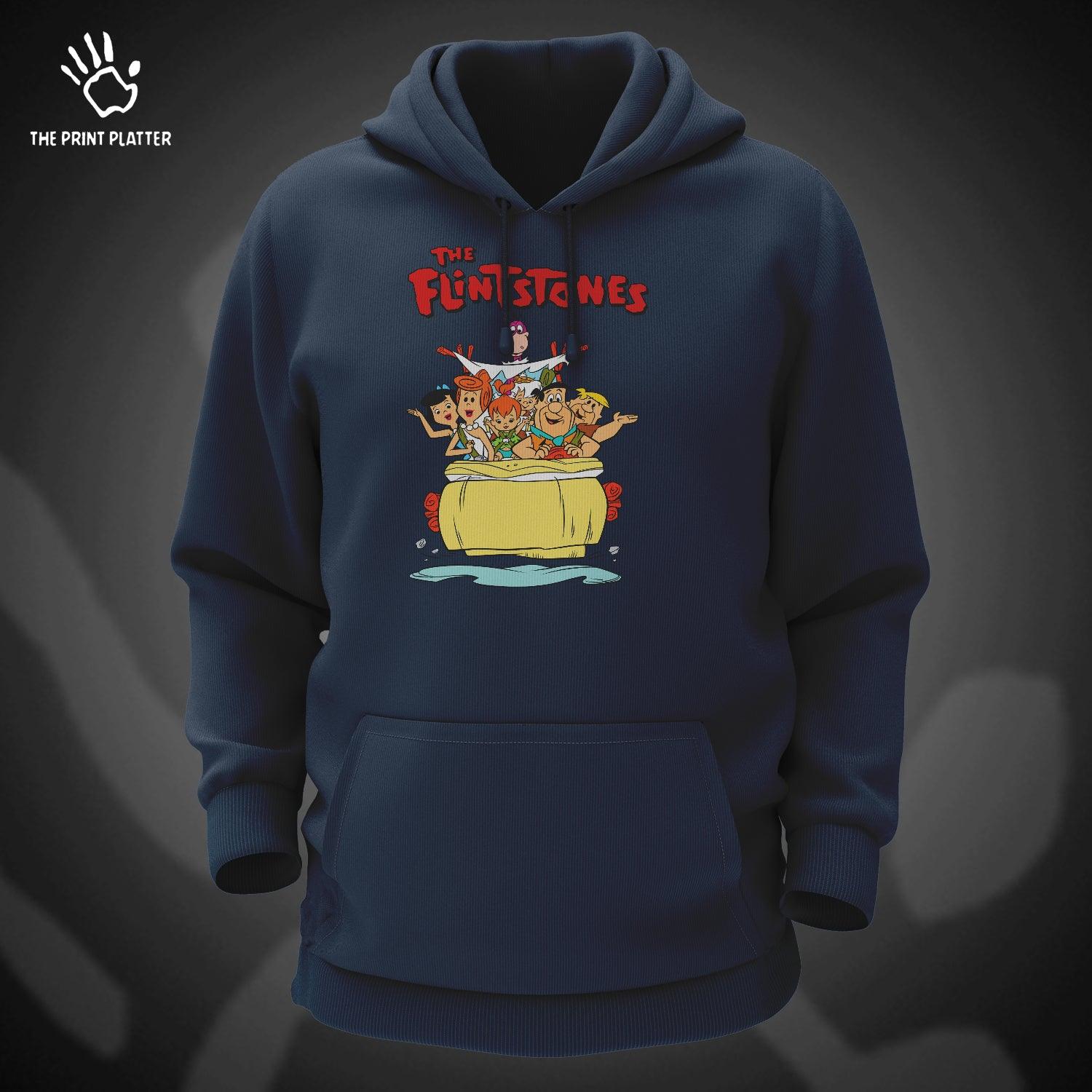 Flintstone Cotton Bio Wash 330gsm Sweatshirt with Hood for Winter | H-R191