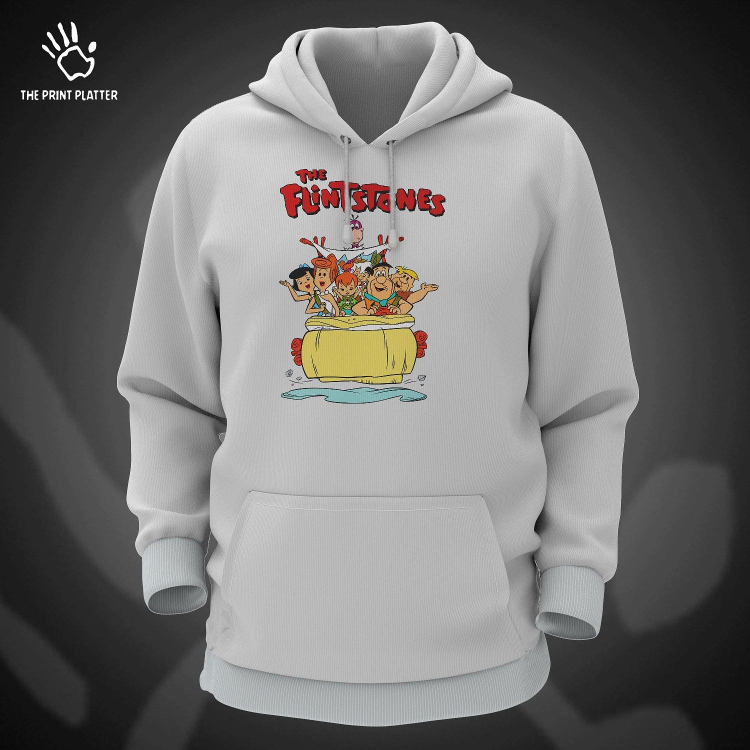 Flintstone Cotton Bio Wash 330gsm Sweatshirt with Hood for Winter | H-R191
