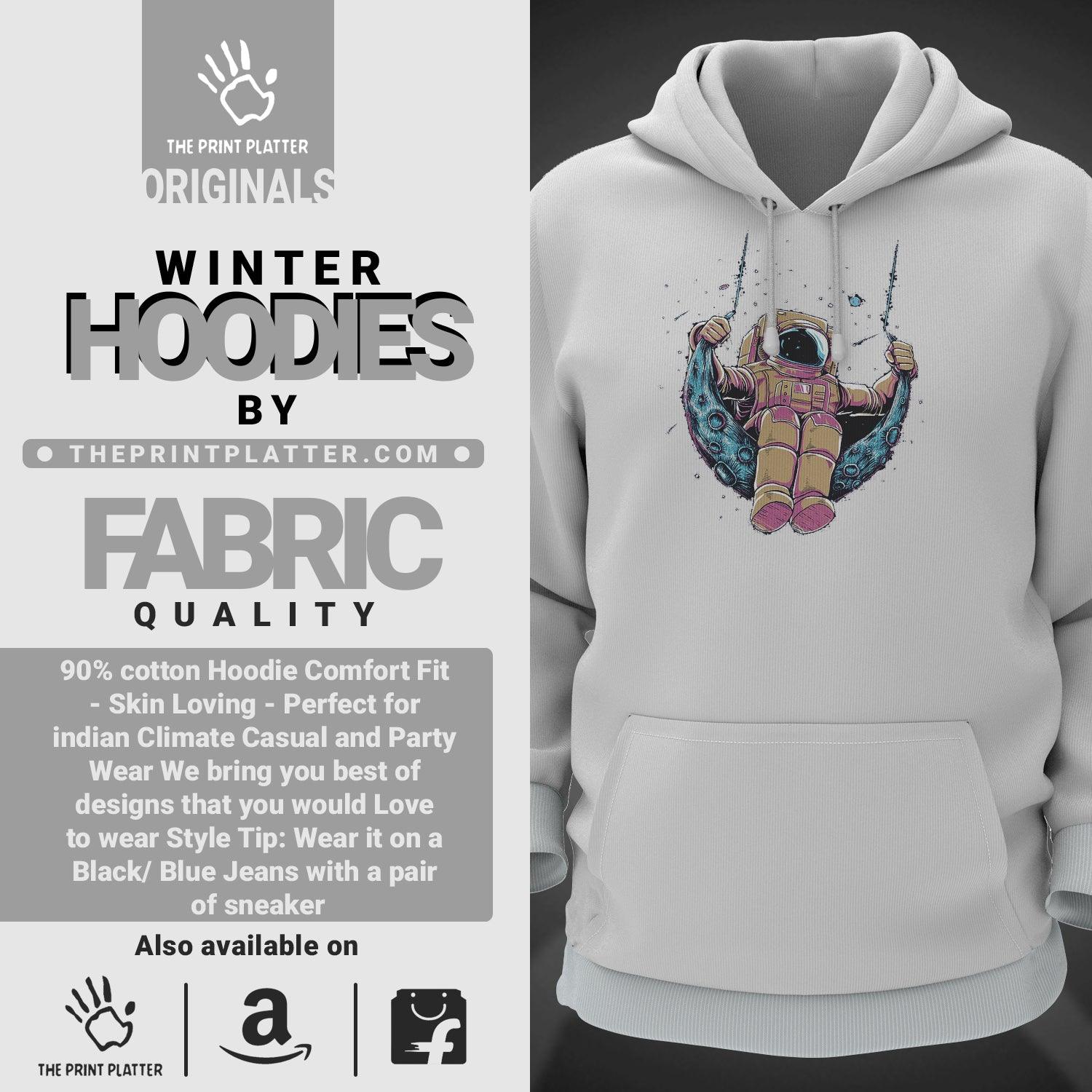 Moon Cotton Bio Wash 330gsm Sweatshirt with Hood for Winter | H-R201