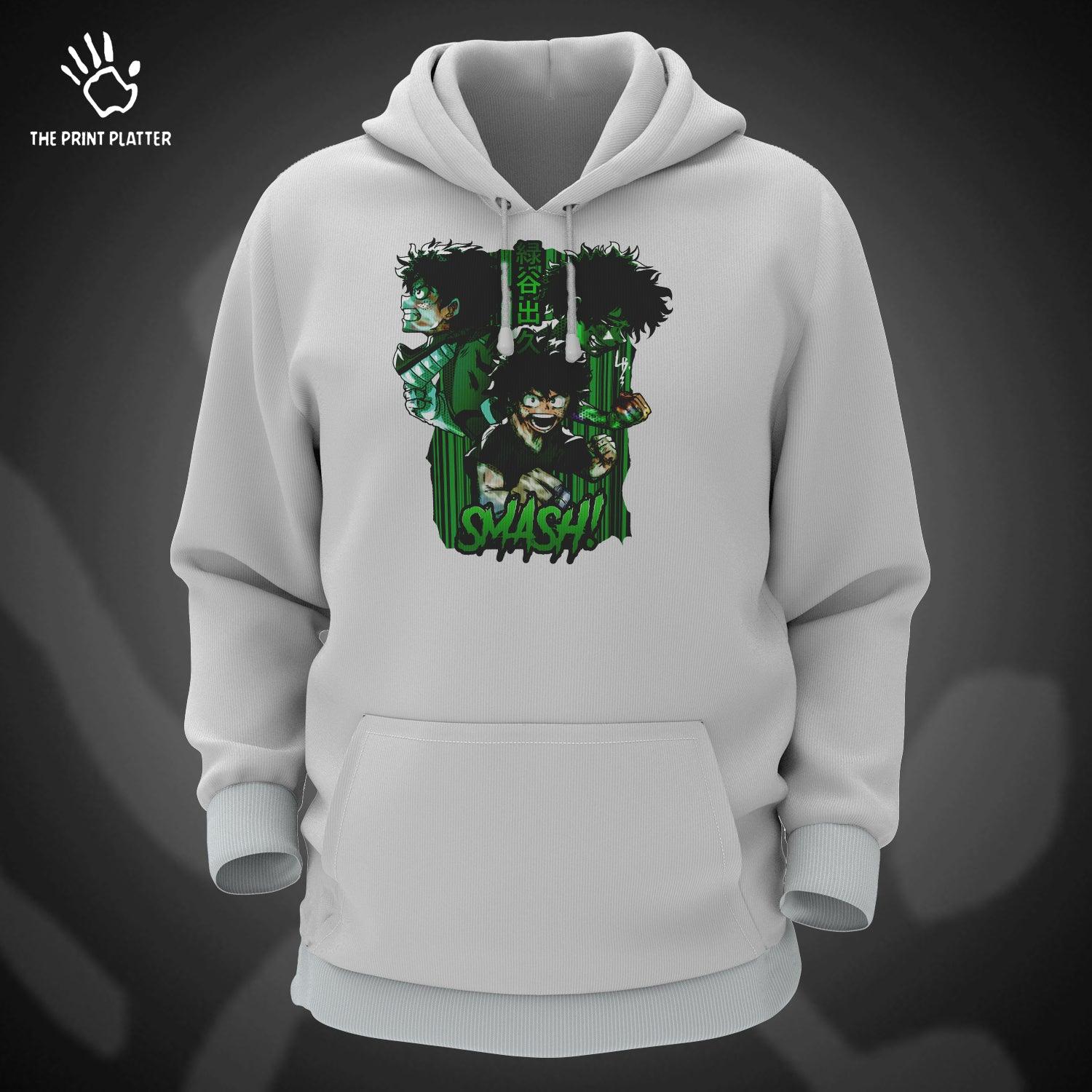 Smash Cotton Bio Wash 330gsm Sweatshirt with Hood for Winter | H-R203