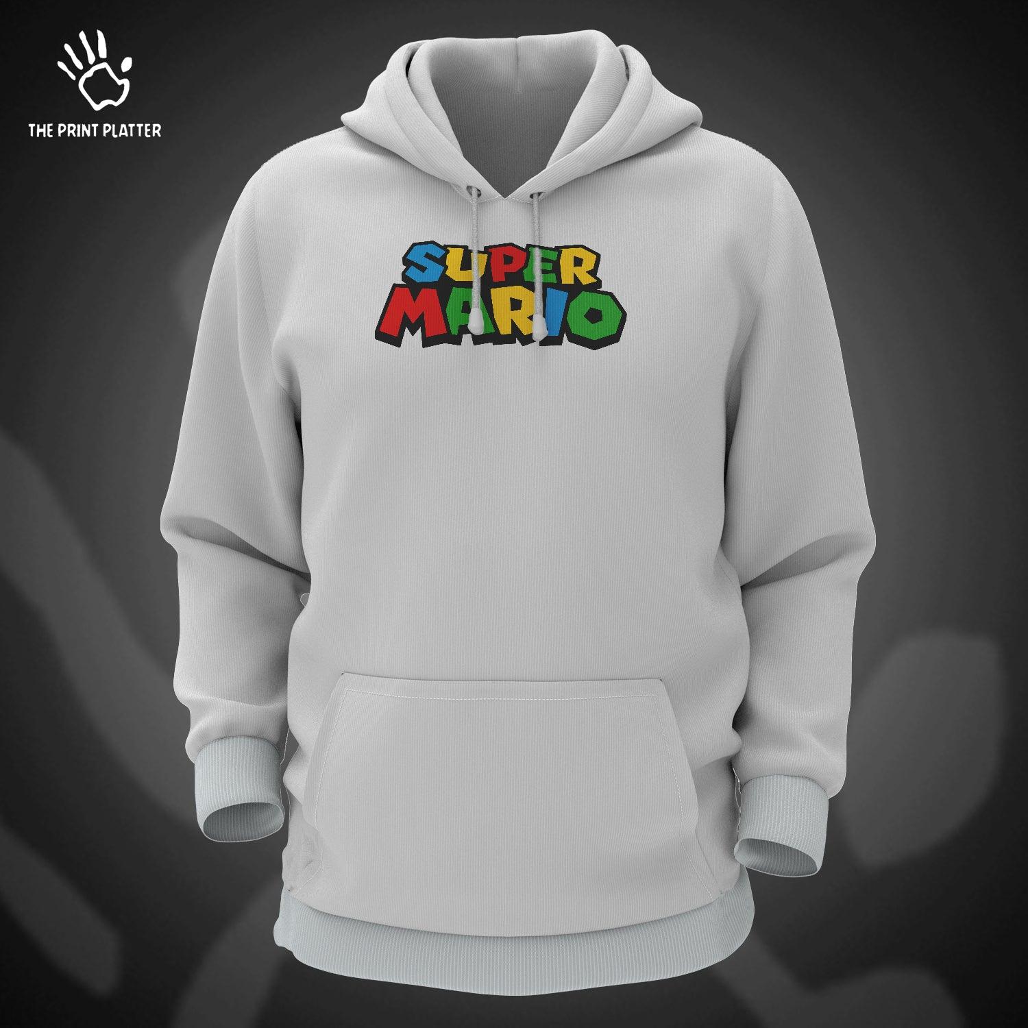 Super Mario Cotton Bio Wash 330gsm Sweatshirt with Hood for Winter | H-R205