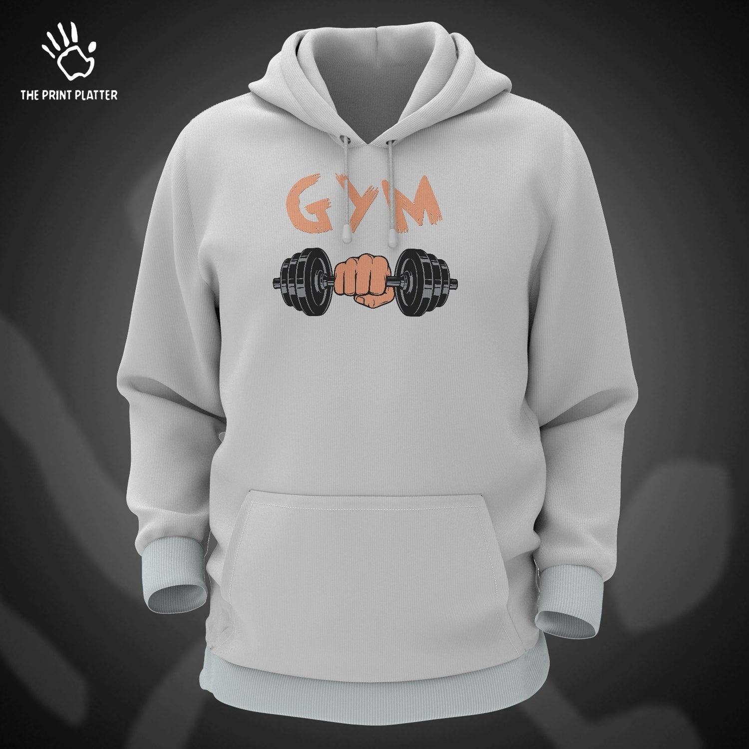Gym Cotton Bio Wash 330gsm Sweatshirt with Hood for Winter | H-R25