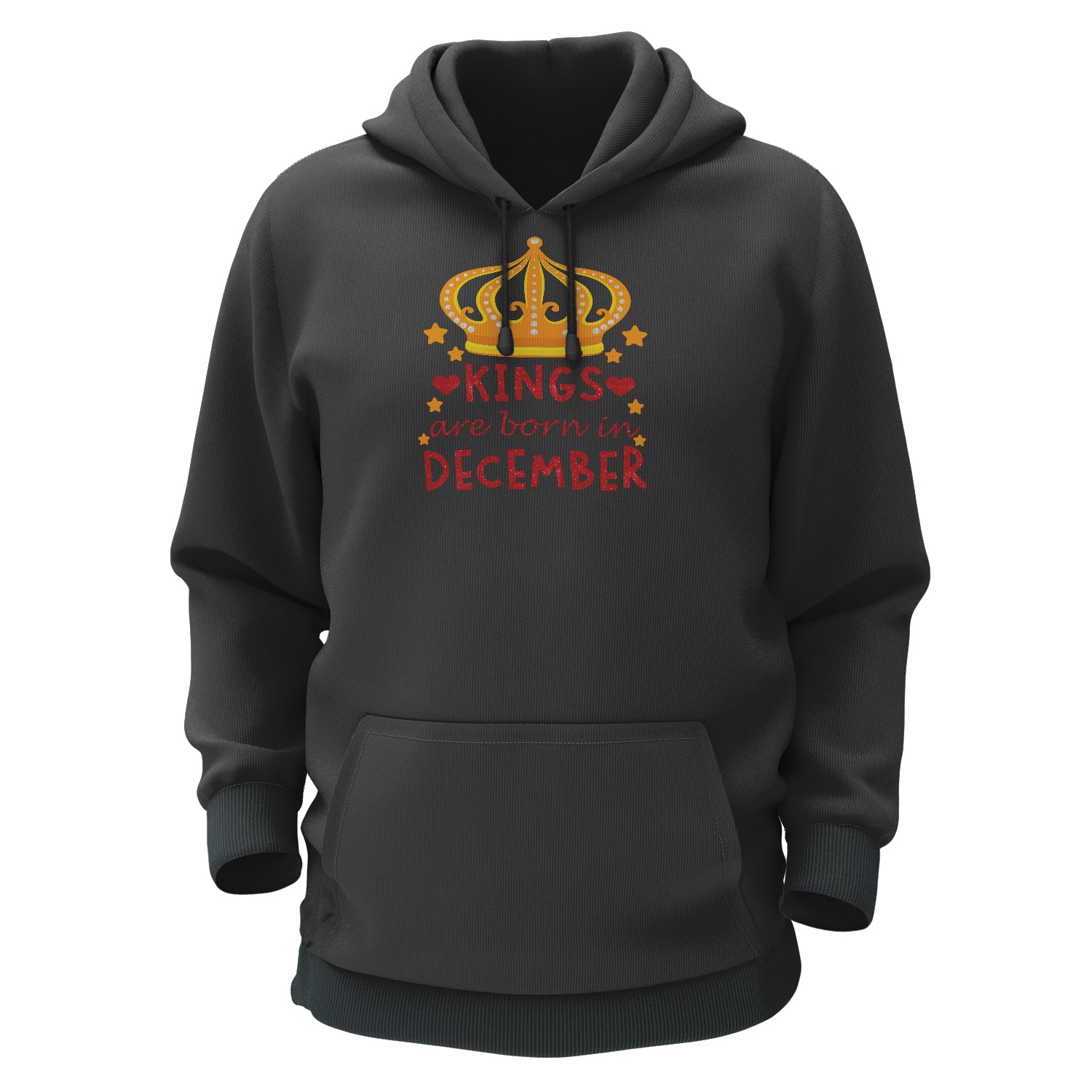 Kings Are Born Birth Month Cotton Bio Wash 330gsm Sweatshirt with Hood for Winter