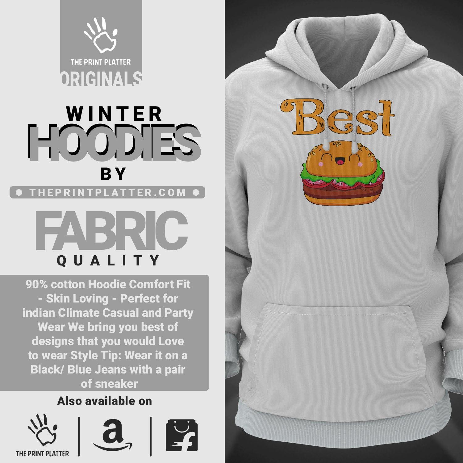 Best Cotton Bio Wash 330gsm Sweatshirt with Hood for Winter | H-R386