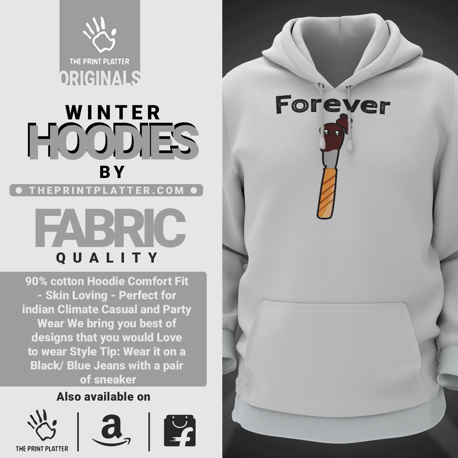 Forever Cotton Bio Wash 330gsm Sweatshirt with Hood for Winter | H-R391