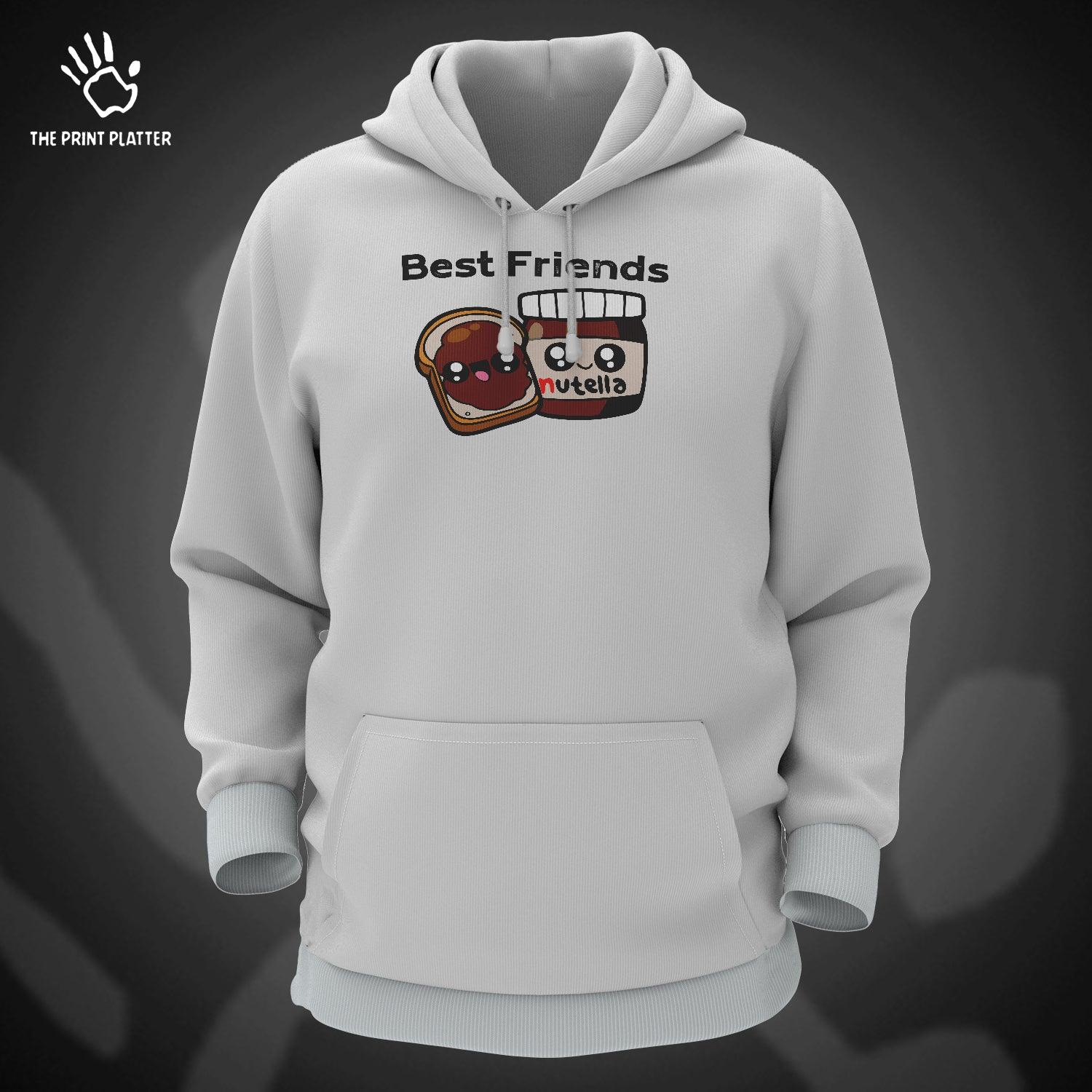 Best Friend Cotton Bio Wash 330gsm Sweatshirt with Hood for Winter | H-R413