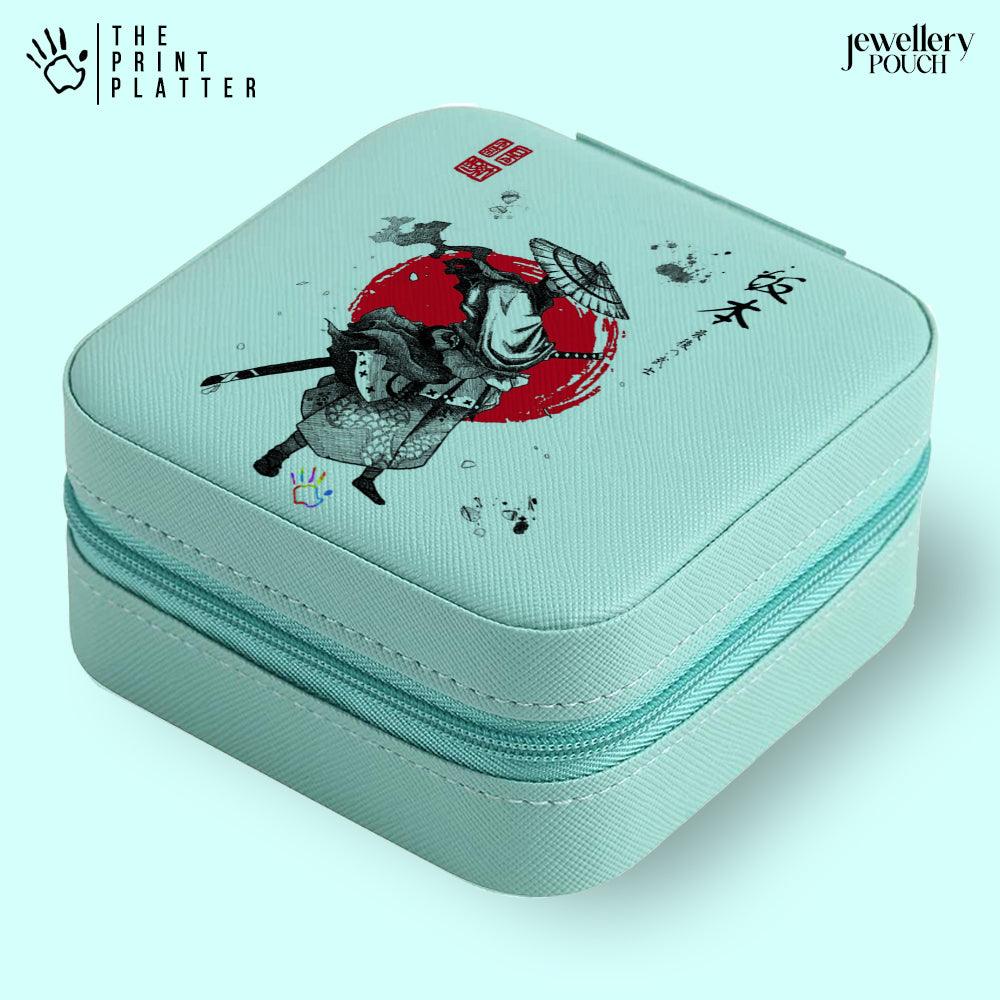 Sakamoto Jewellery Organiser PU Leather Zipper Portable Box Case |JB-105