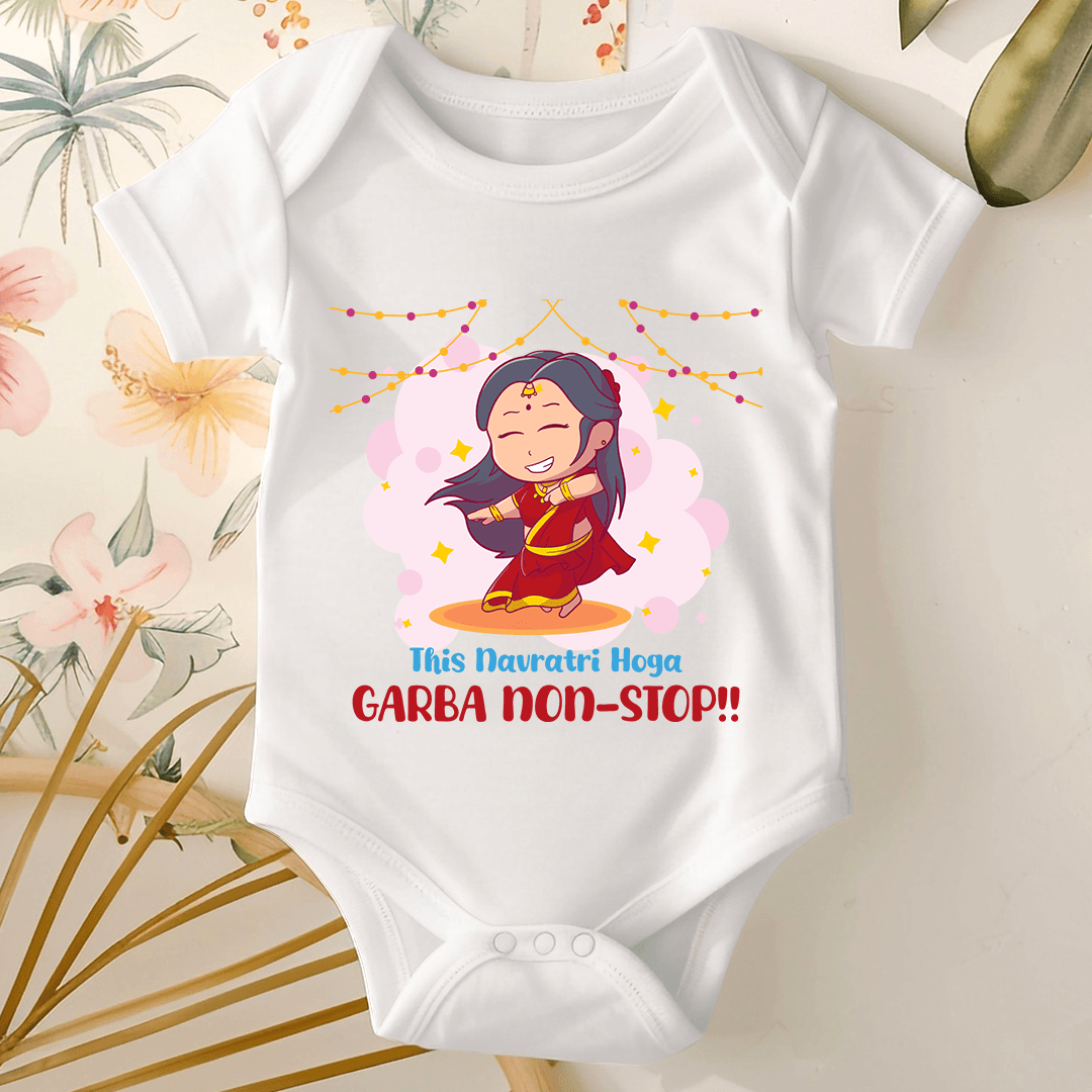 Navratri Baby Romper - Garba Non Stop!!