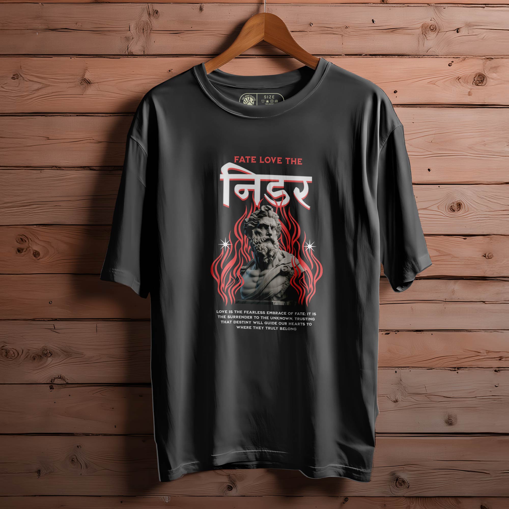 NIDAR OVERSIZED T-SHIRT FOR UNISEX BIO WASH 100