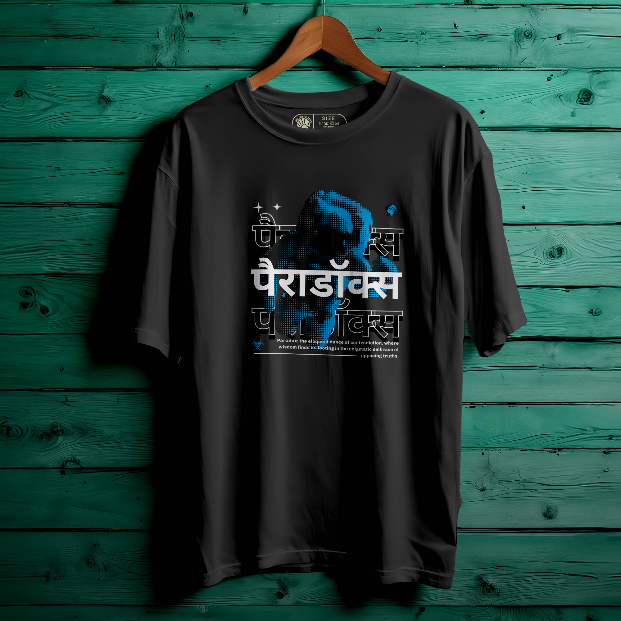 Paradox-Typography OVERSIZED T-SHIRT FOR UNISEX |114