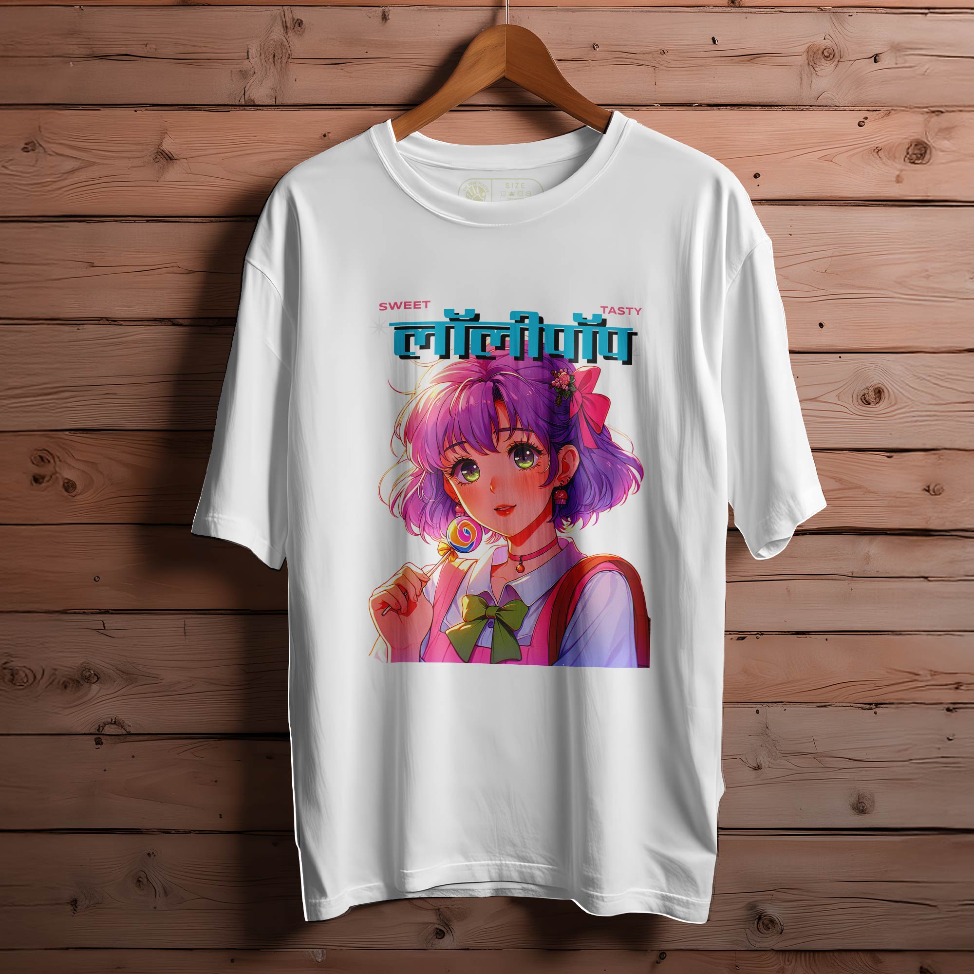 RATRO VAPERWAVE LOLLIPOP CANDY OVERSIZED T-SHIRT FOR UNISEX |118