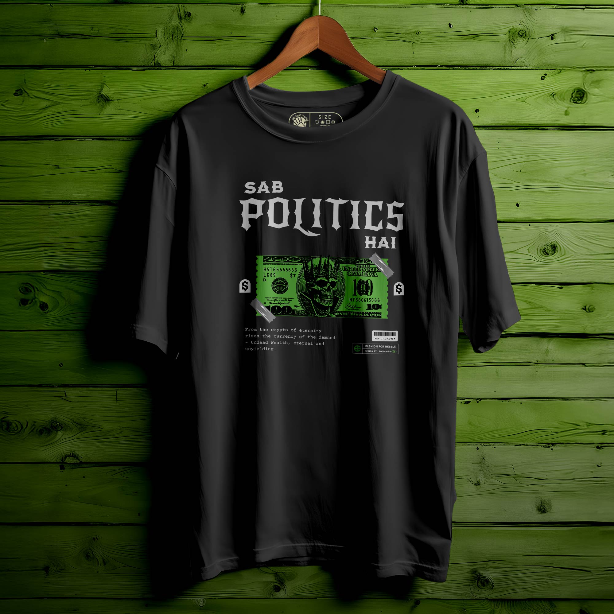 SAB POLITICS HAI OVERSIZED T-SHIRT FOR UNISEX |119