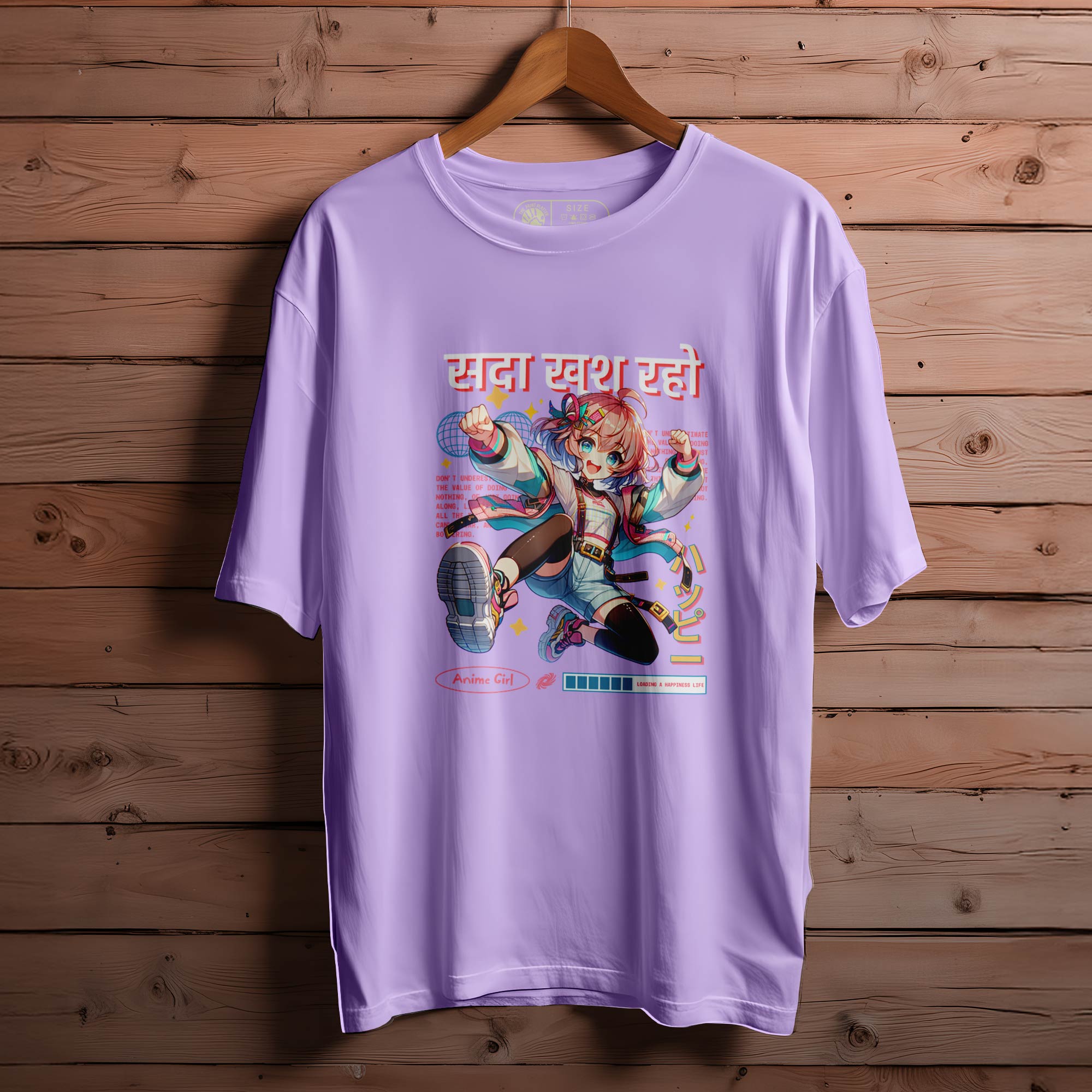 Stay-Happy OVERSIZED T-SHIRT FOR MEN WOMEN |123