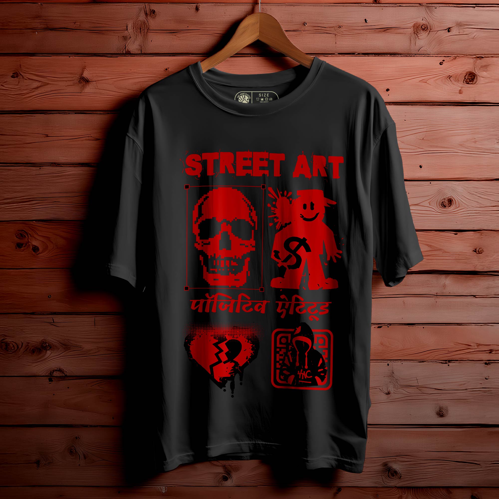 Streetart OVERSIZED T-SHIRT FOR MEN WOMEN |124