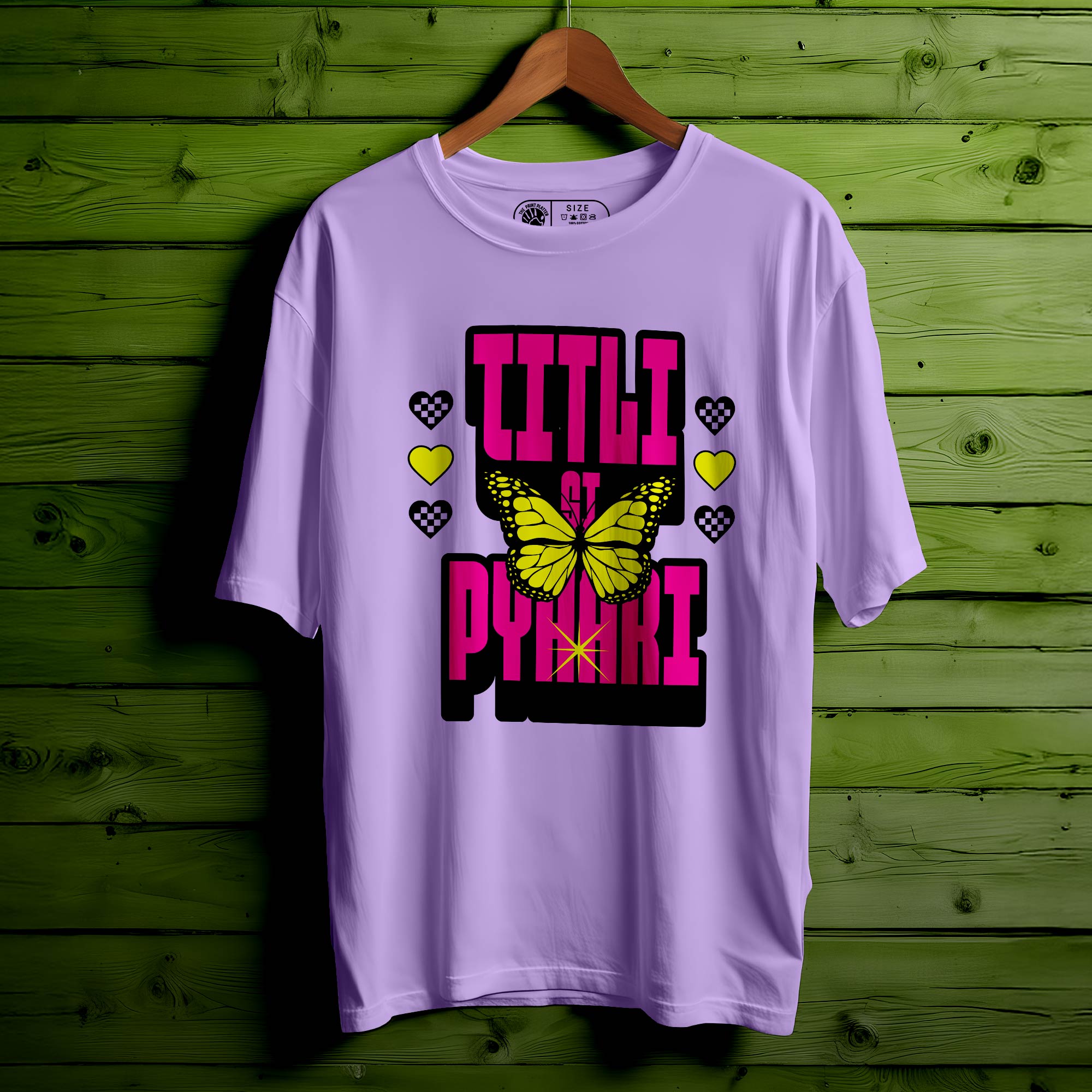 TITTLI SI PYAARI OVERSIZED T-SHIRT FOR UNISEX BIO WASH 129