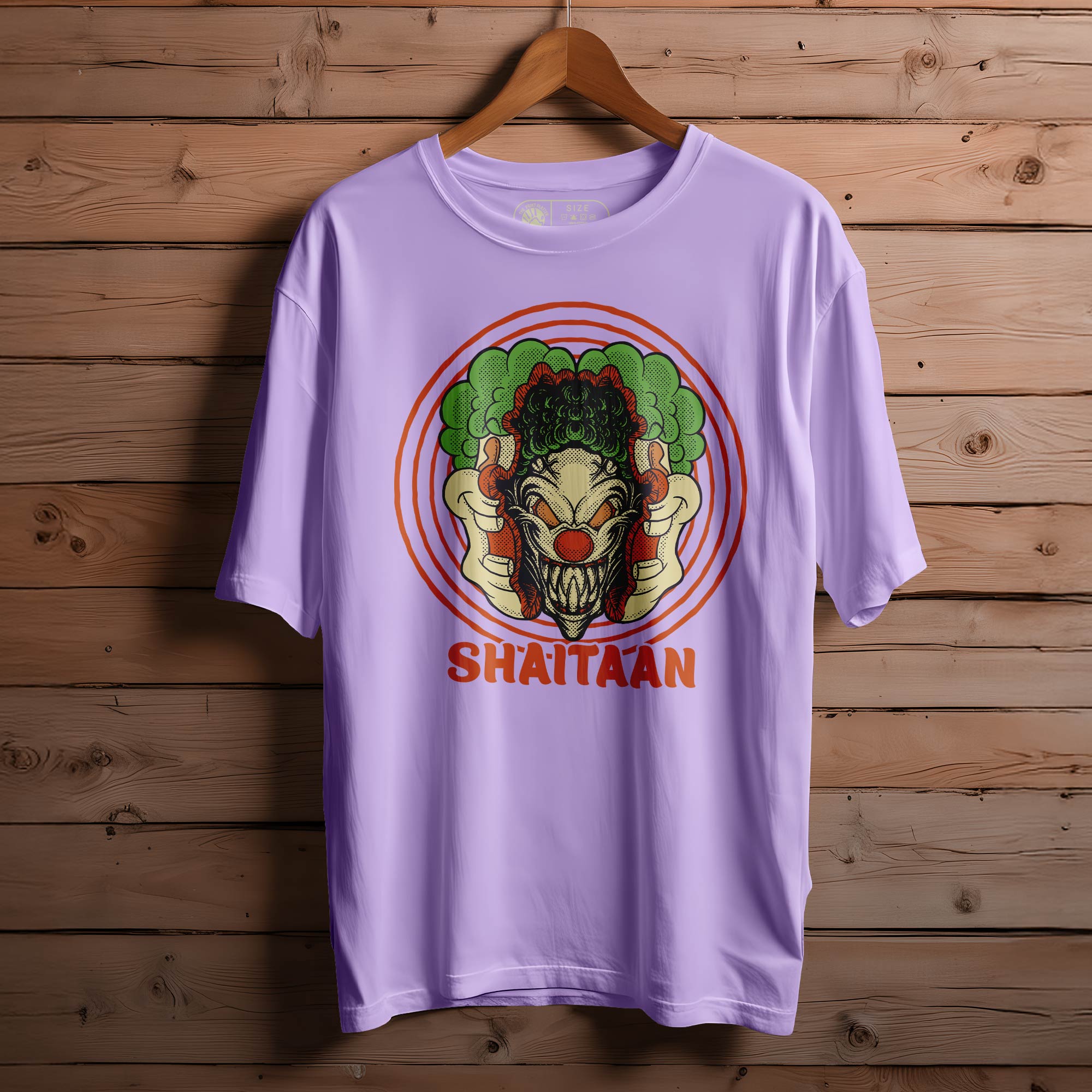 Shaitaan-LC-Oversized Black T-shirt Bio Wash |13