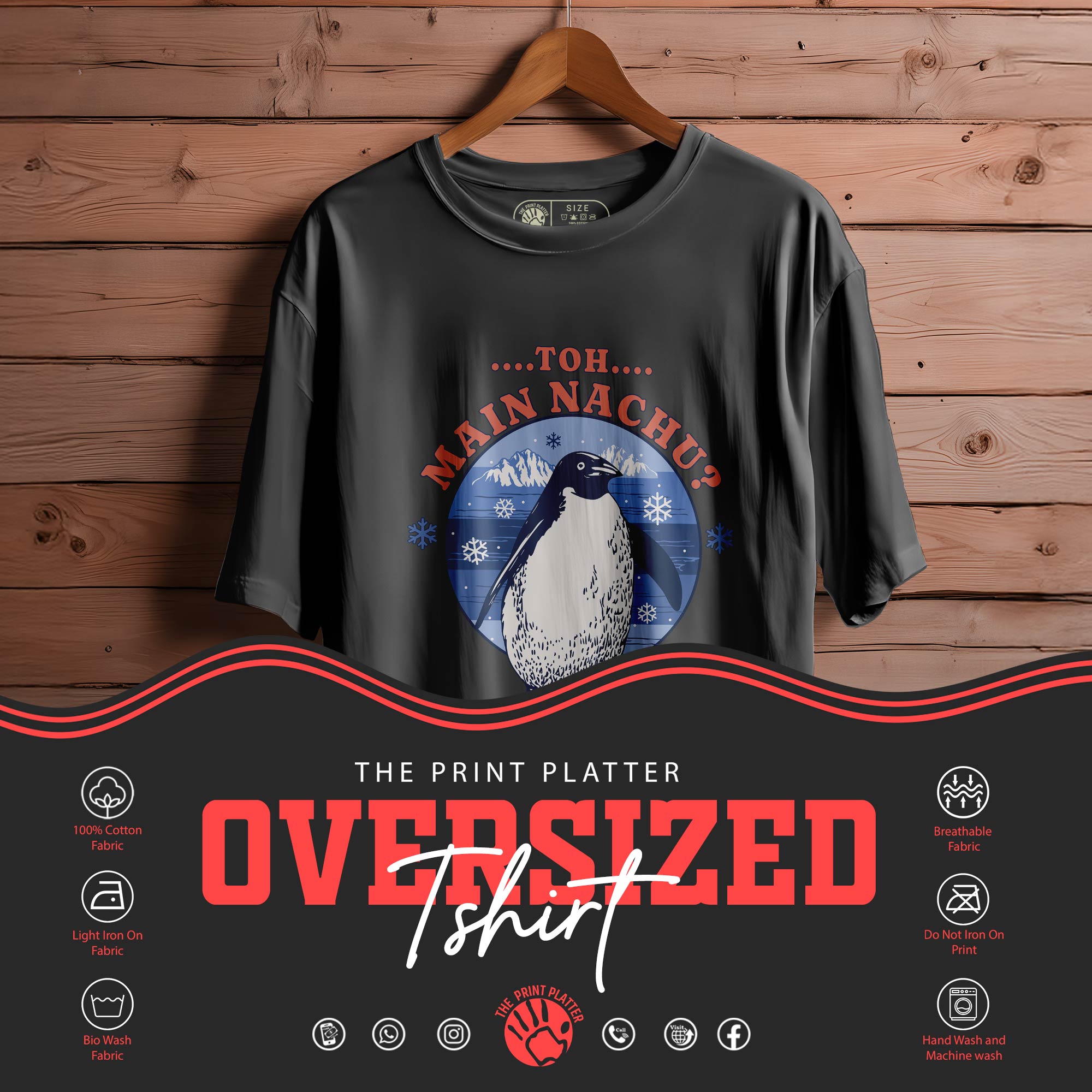 TOU MAI NACHU OVERSIZED T-SHIRT FOR UNISEX BIO WASH 130