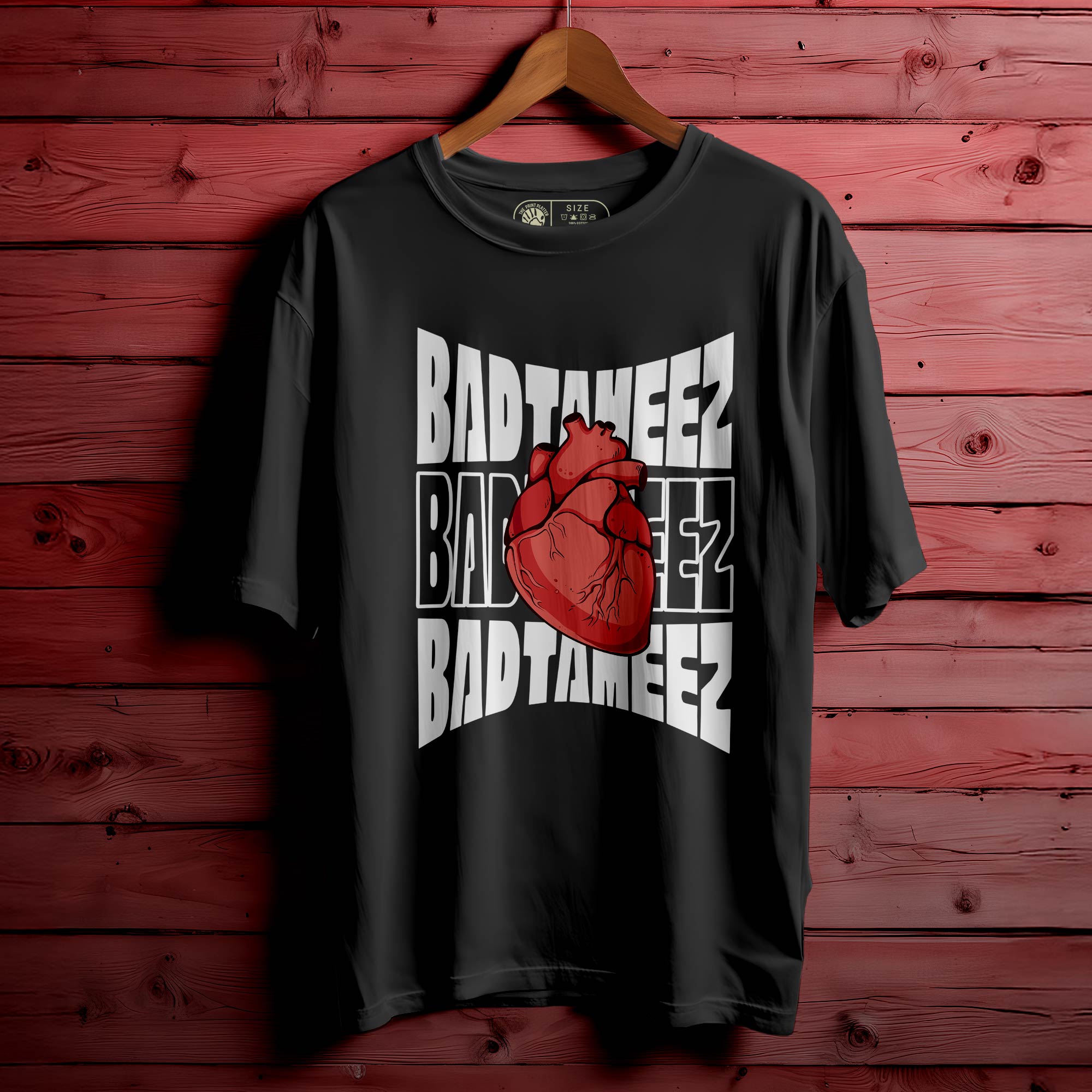 Badtameez-Dil OVERSIZED T-SHIRT FOR MEN WOMEN BIO WASH 134