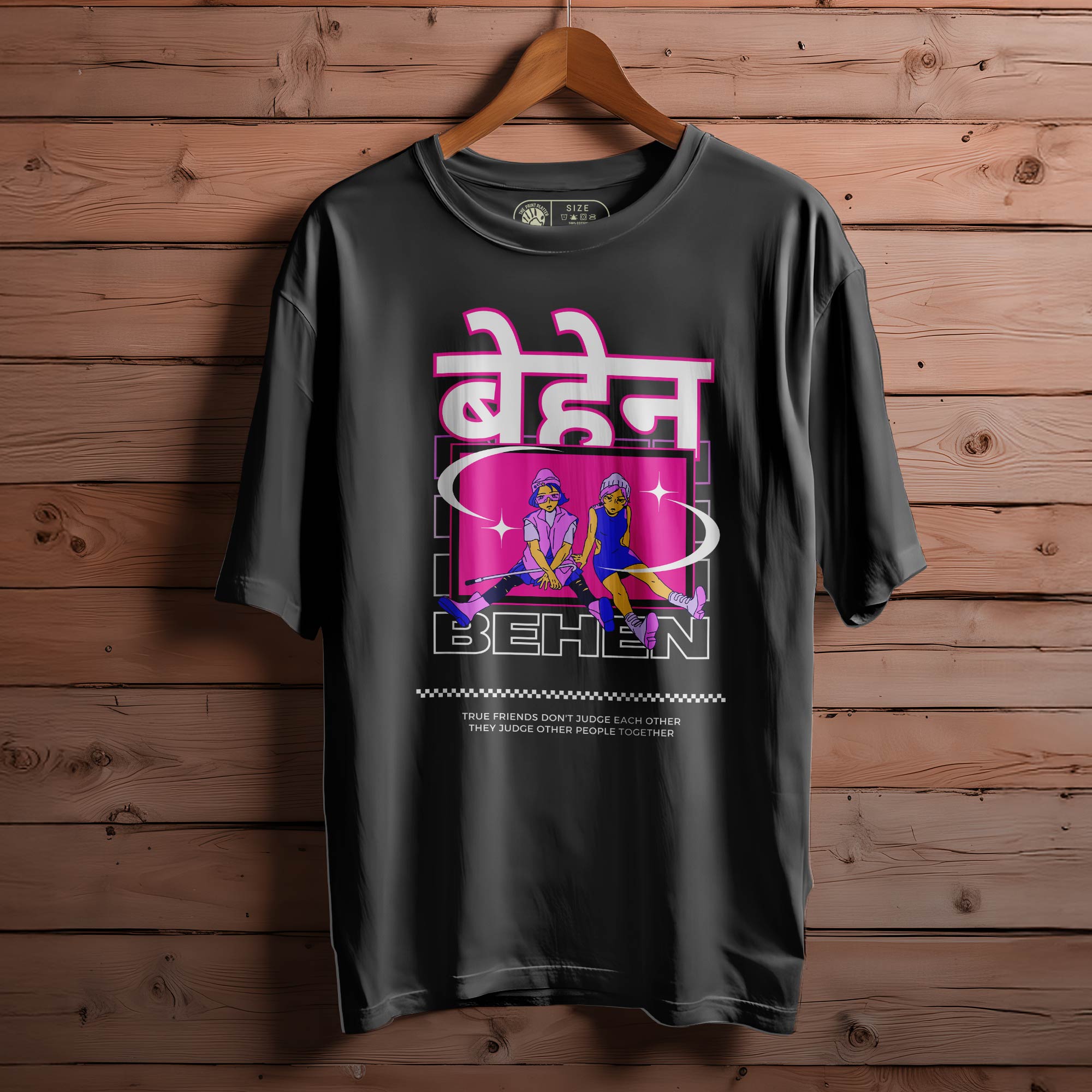 BEHEN OVERSIZED T-SHIRT FOR UNISEX BIO WASH 137