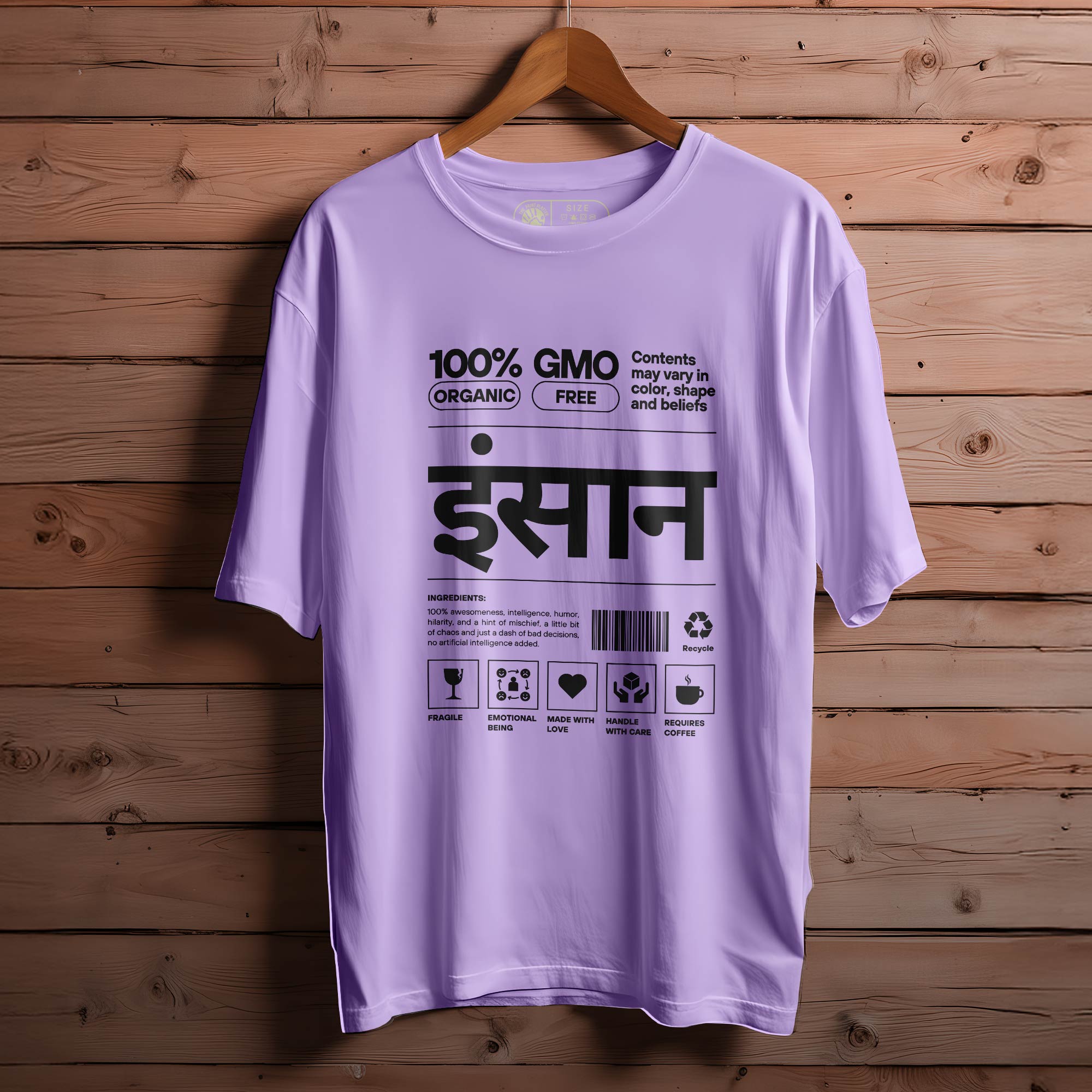 INSAAN WHITE oversized t-shirt for men women | 145