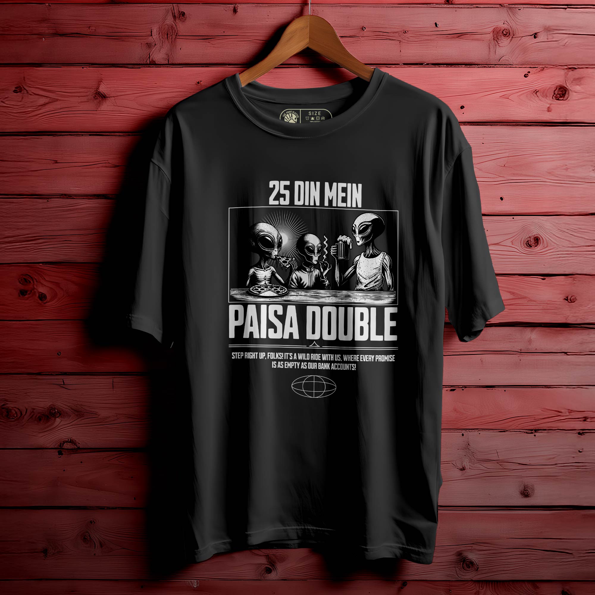 PAISA-DOUBLE oversized t-shirt for men women | 148
