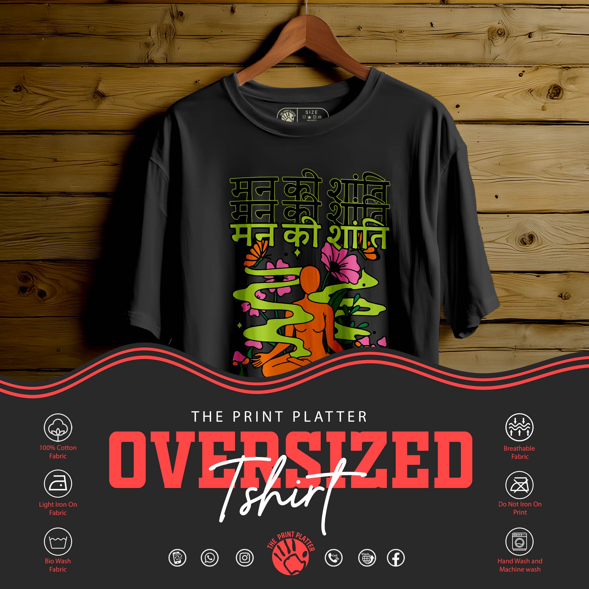 Man-ki-Shanti T-SHIRT FOR MEN OR WOMEN |177