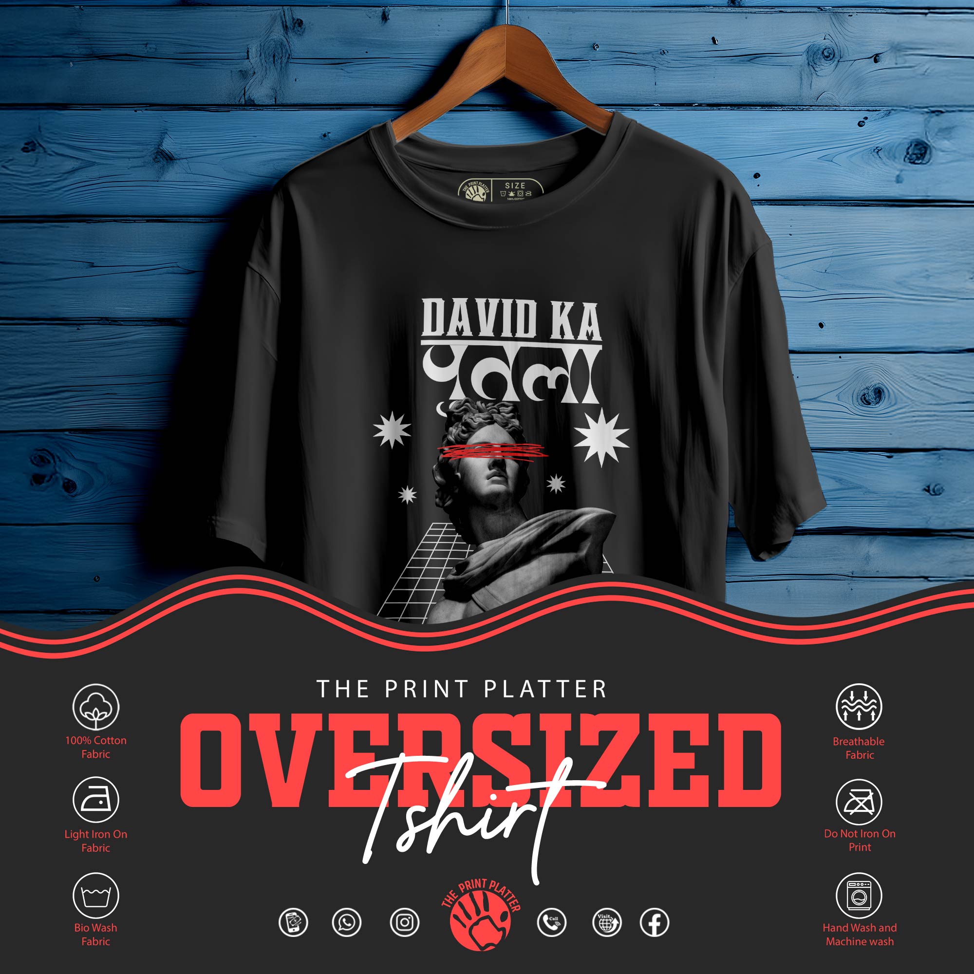 DAVID-KA-PUTLA T-SHIRT FOR MEN OR WOMEN |190
