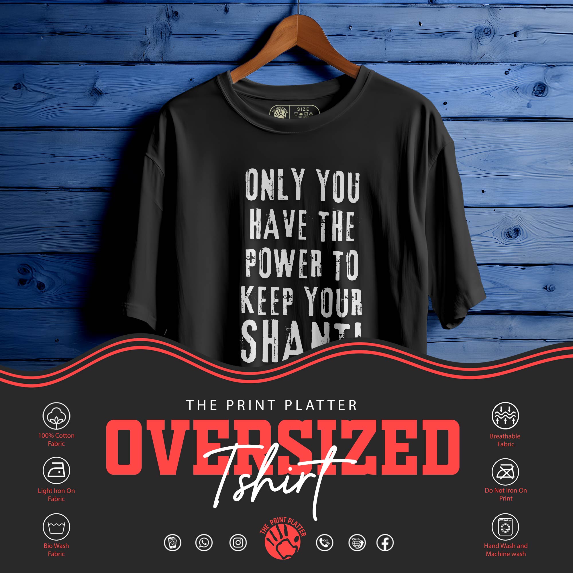 KEEP YOUR SHANTI T-SHIRT FOR MEN OR WOMEN 194