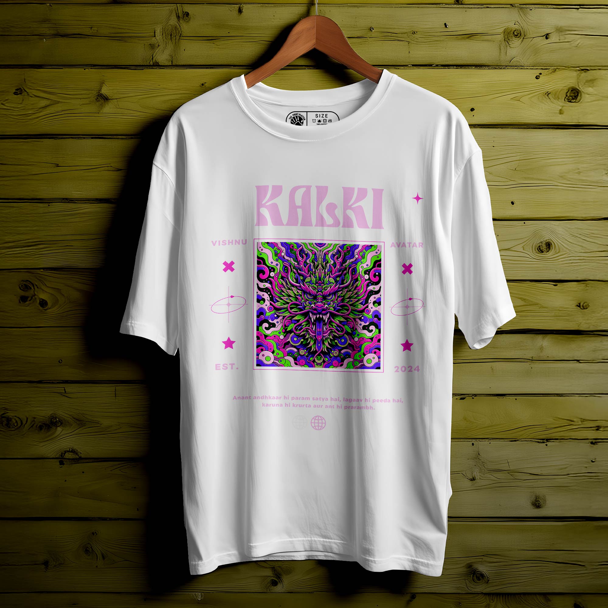 KALKI Oversized T-Shirt for Men & Women | Unisex Spiritual Graphic Tee | 208