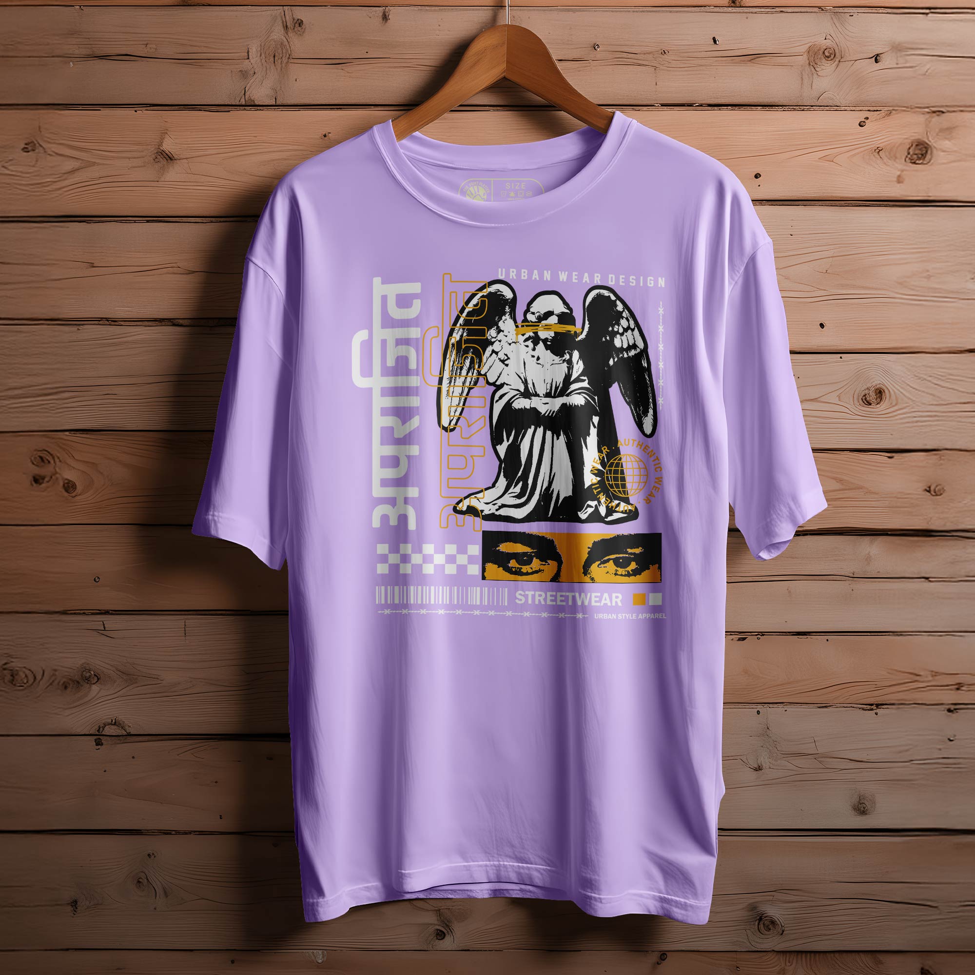 APRAJEET Oversized Black T-shirt Bio Wash |21